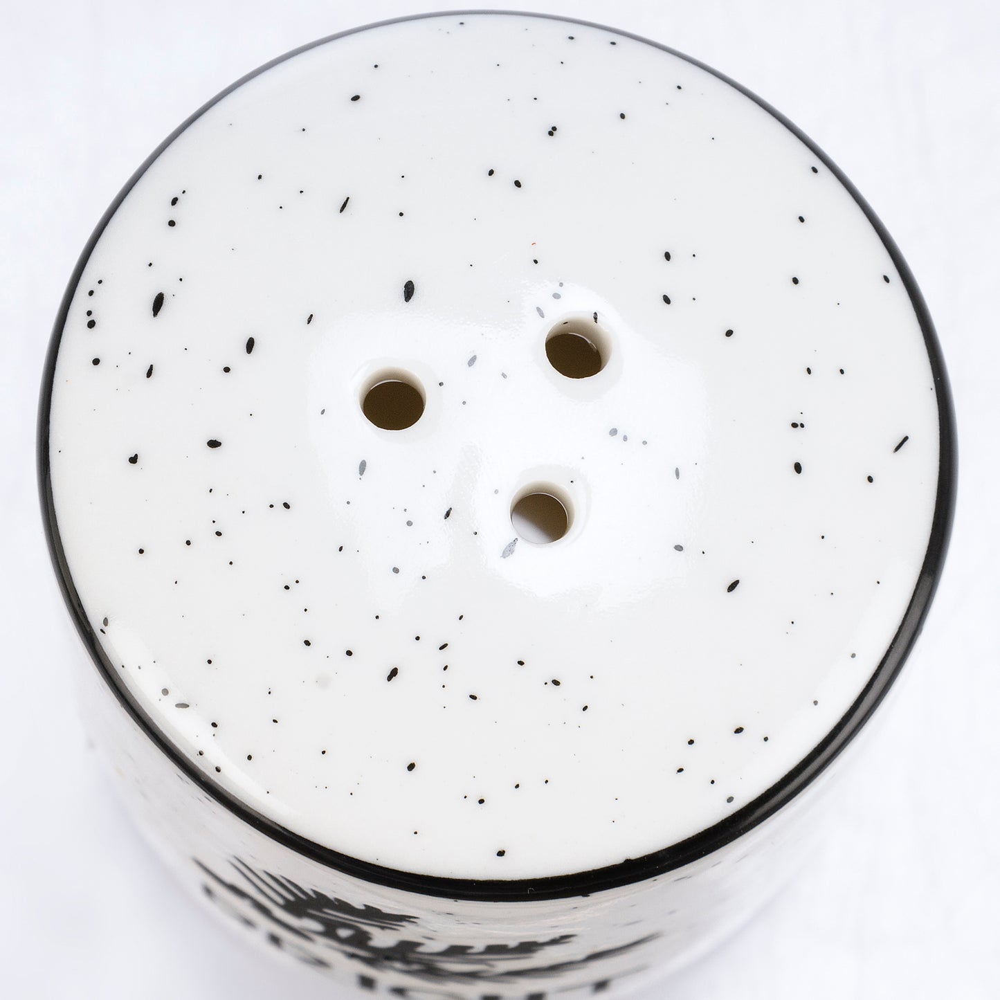 Salt and Pepper Shaker Merry Bright Black and White Christmas