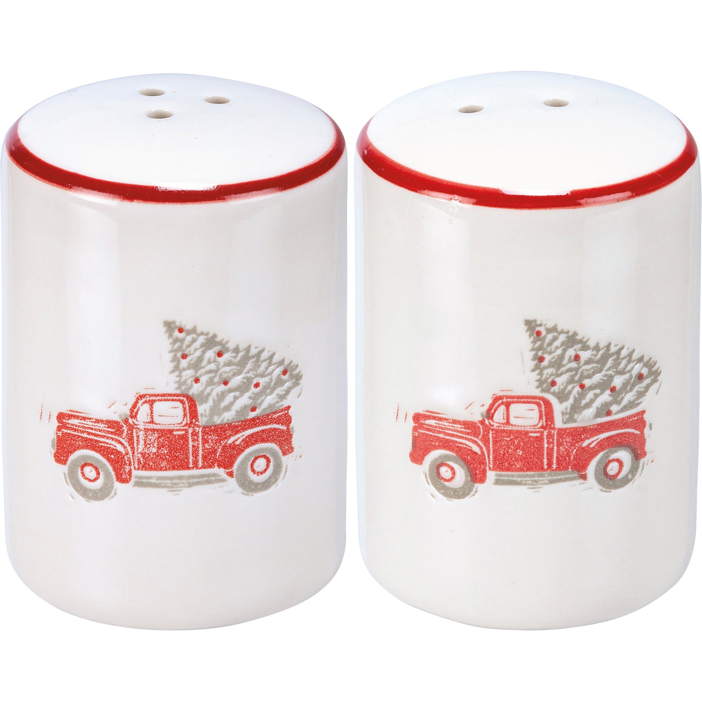 Salt and Pepper Shaker Chrismtas Truck