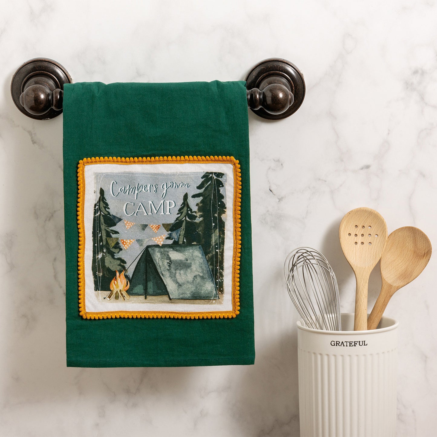 "Campers Gonna Camp" Kitchen Towel