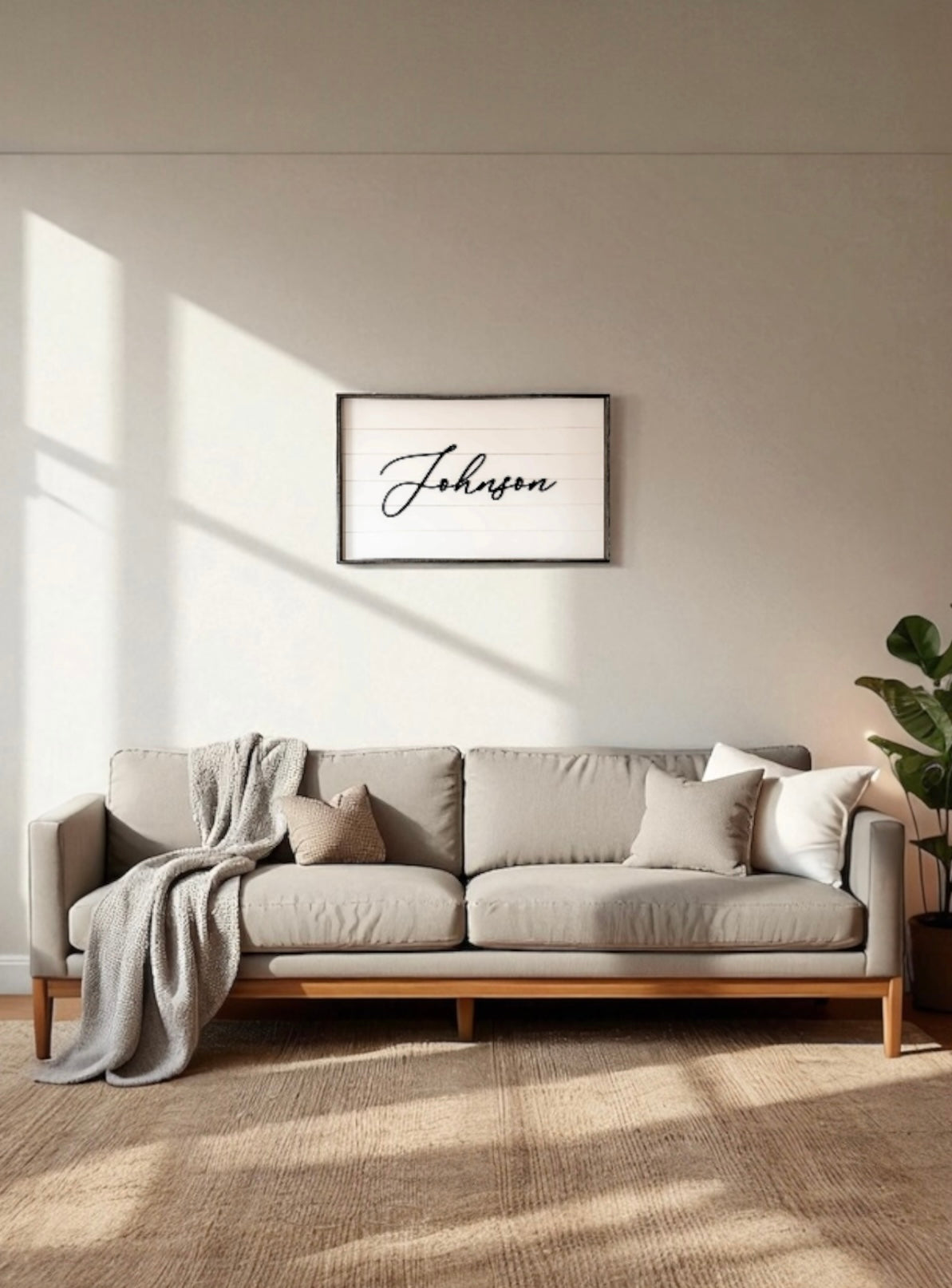 Personalized Family Name Wall Sign