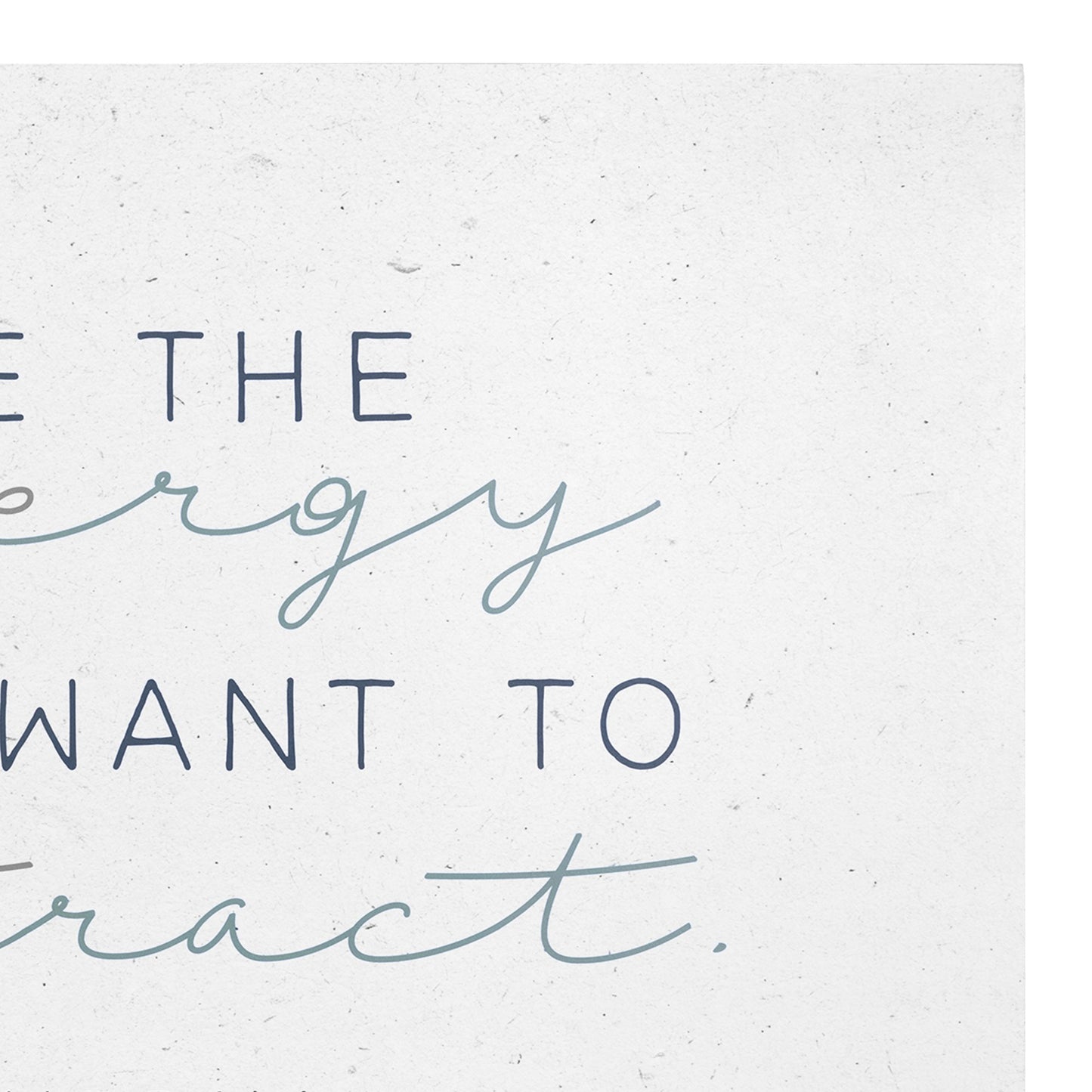 24" X 30" White Be The Energy Hanging Text Wall Decor