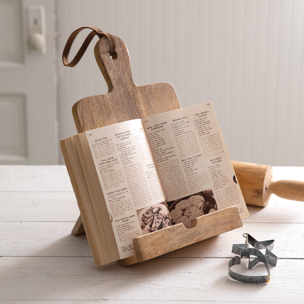 Rustic Cookbook Holder