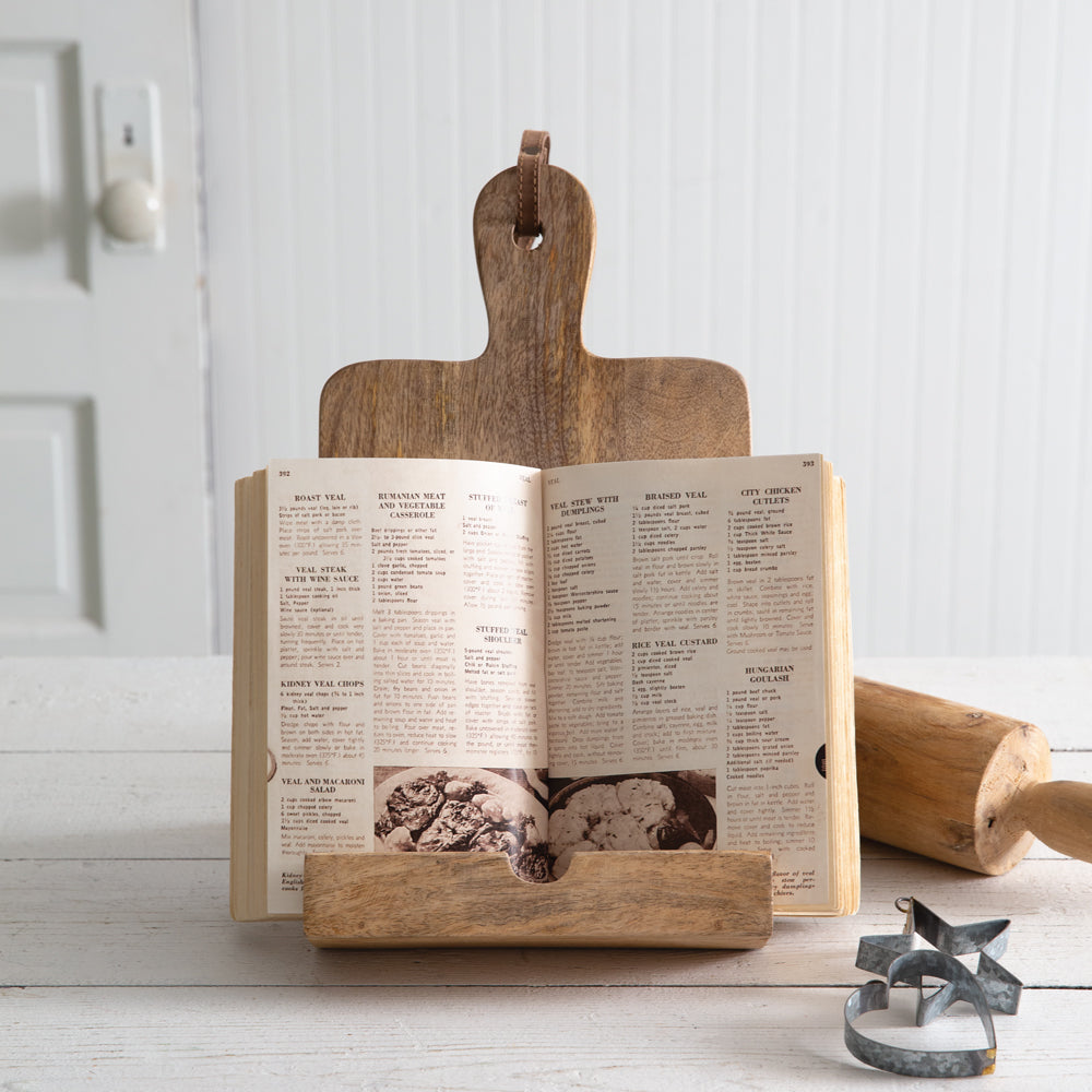 Rustic Cookbook Holder