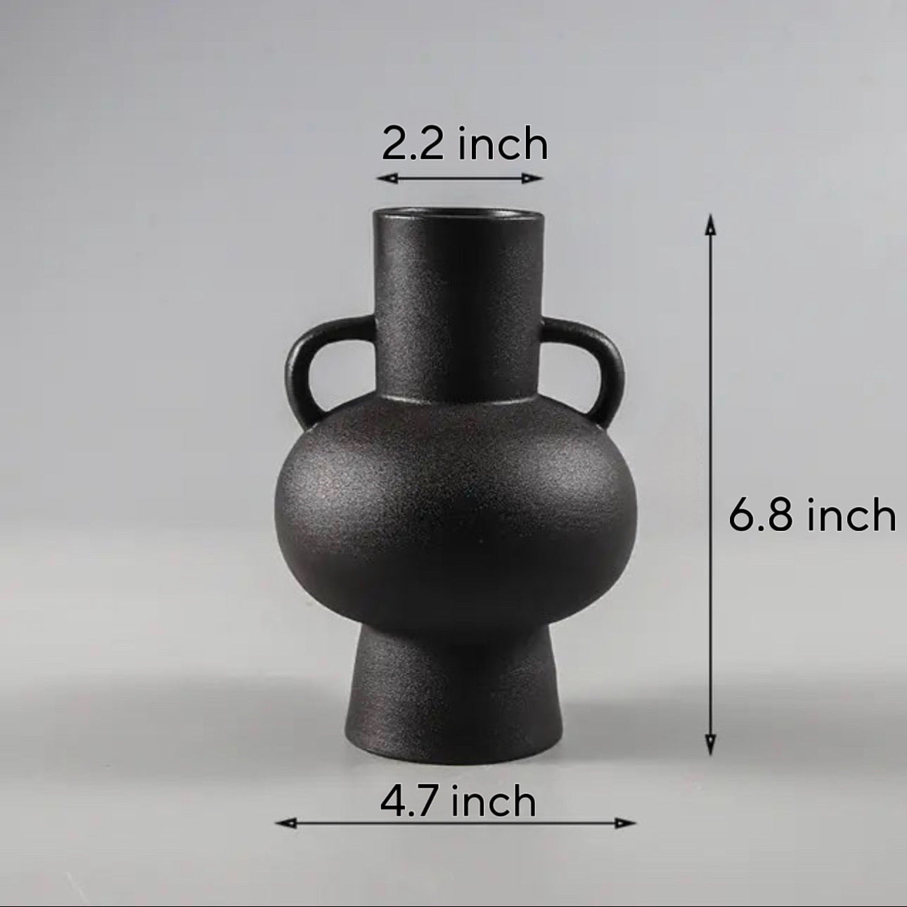 White or Black Ceramic Vases