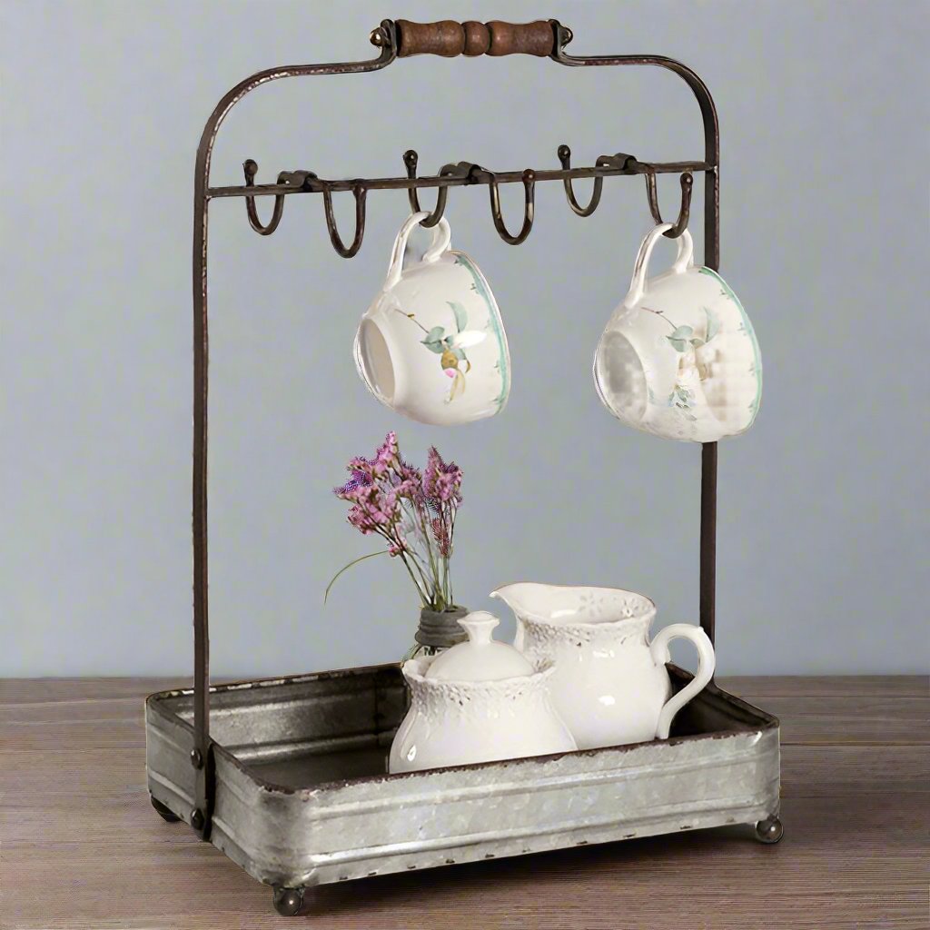 Cup organizer and tray