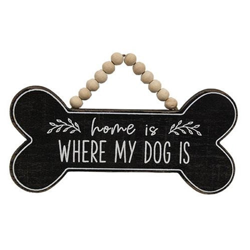 How is where my dog is wall sign with beads