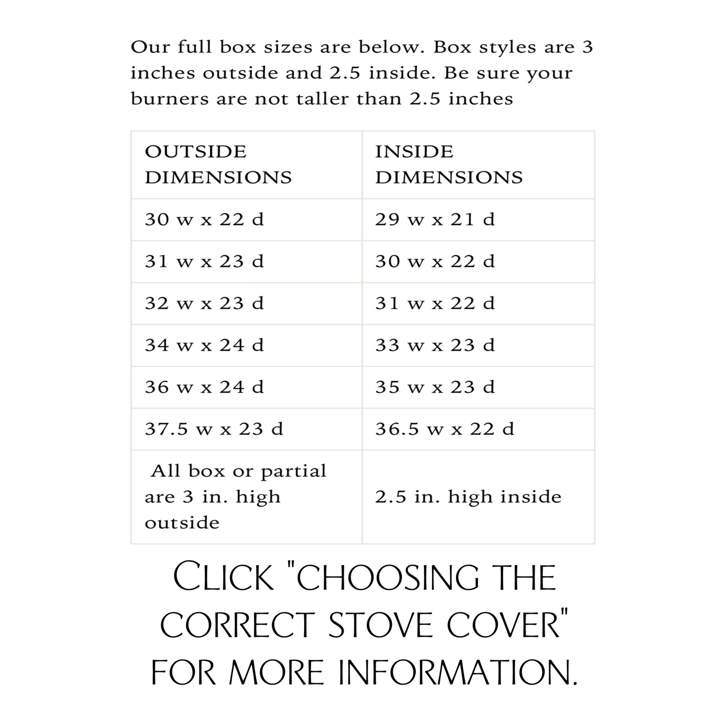 Personalized "Welcome to our Home" Stove Cover, Warm Brown + White Script