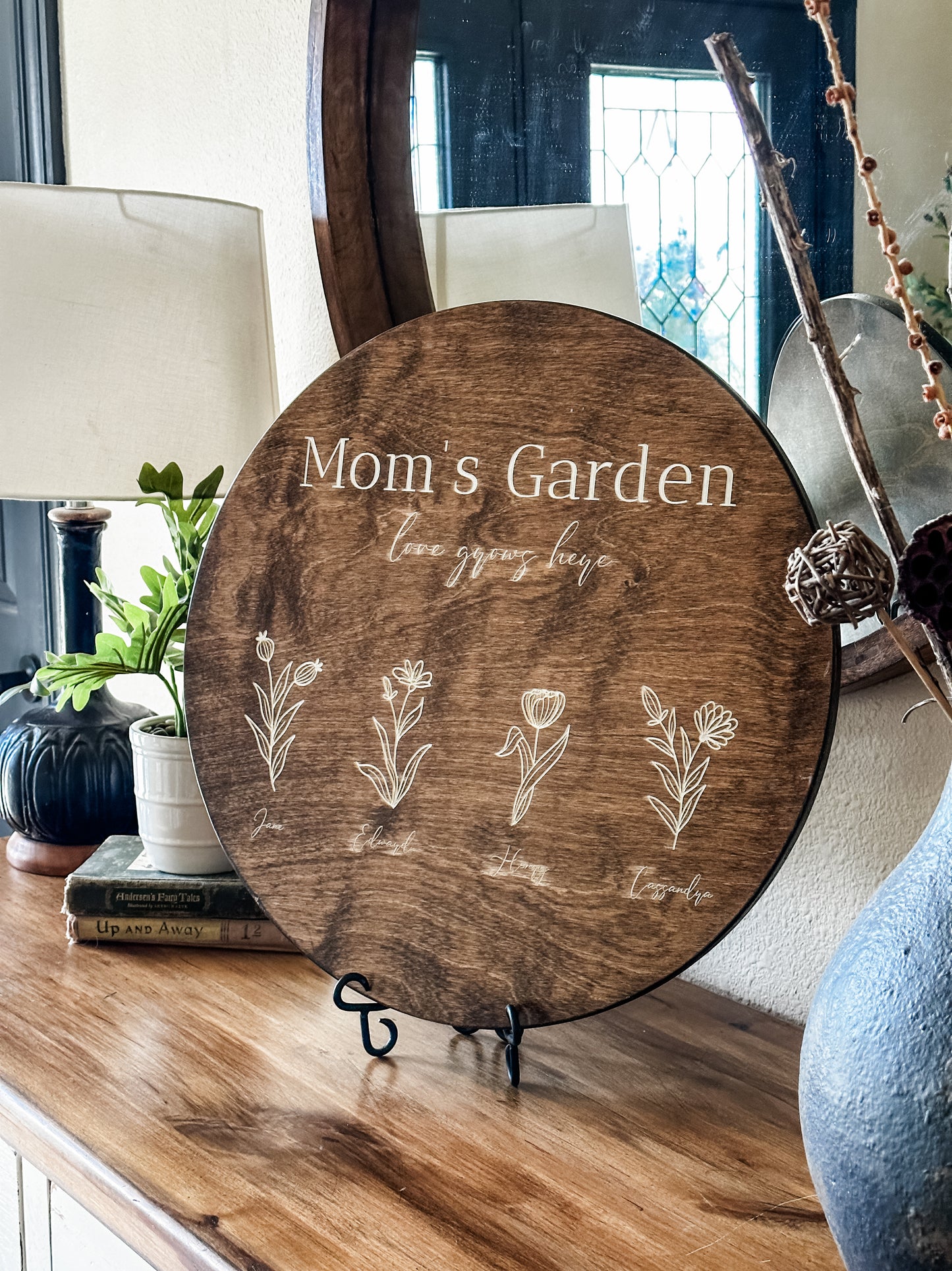 Mom's Garden Mother's Day Sign