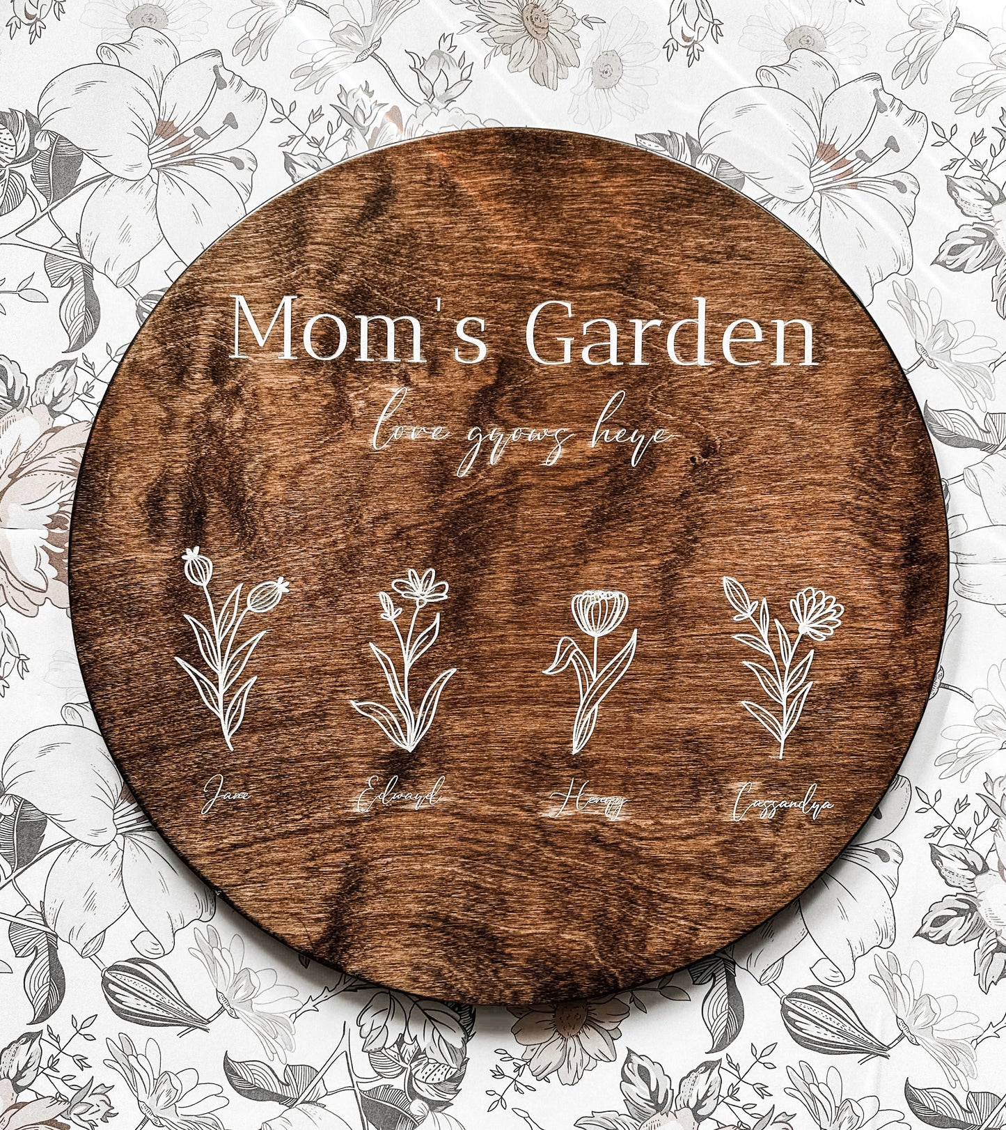 Mom's Garden Mother's Day Sign