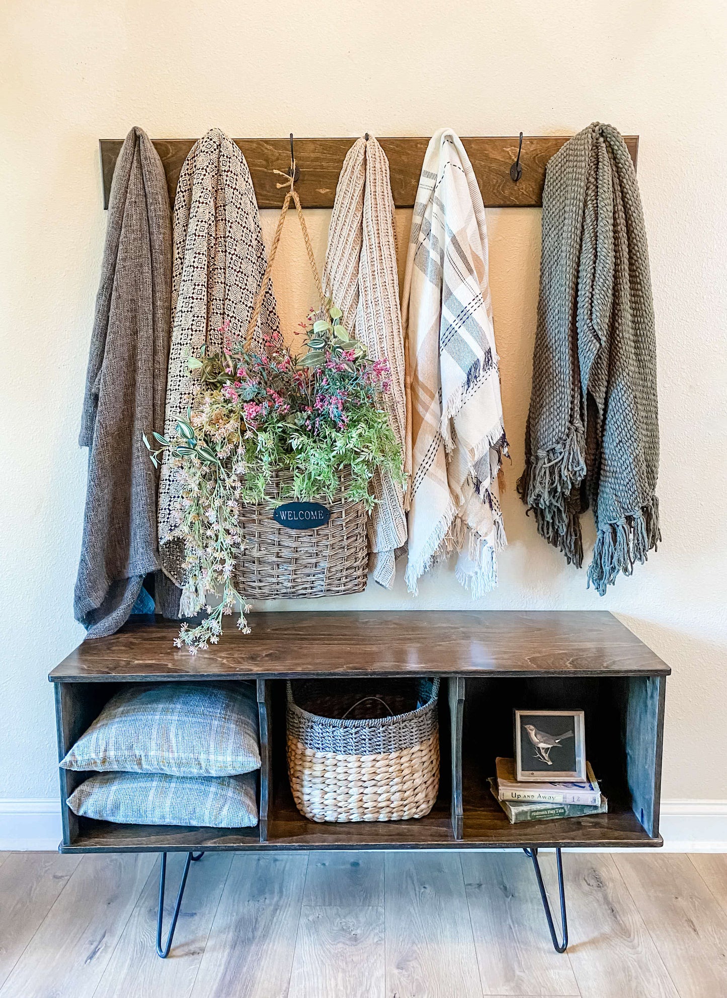Coat Rack in Dark Brown