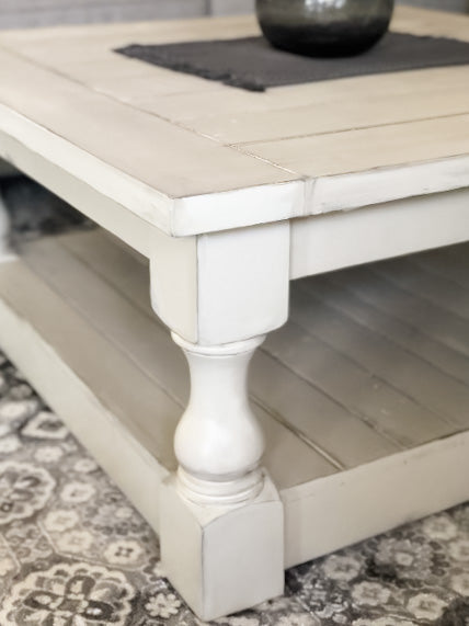 Baluster Distressed Farmhouse Style Table