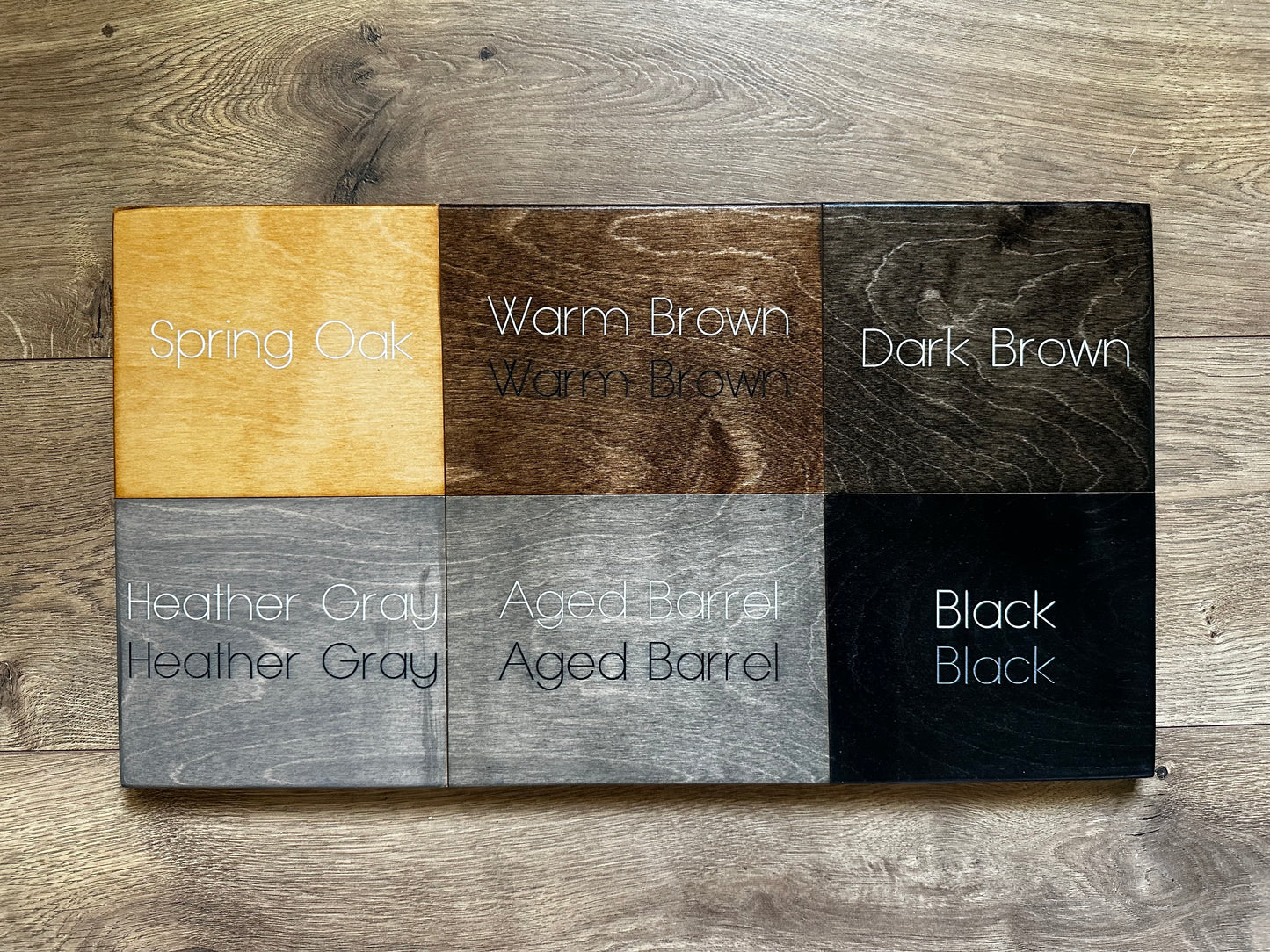 "Made with Love" Stove Cover, Warm Brown + White Script