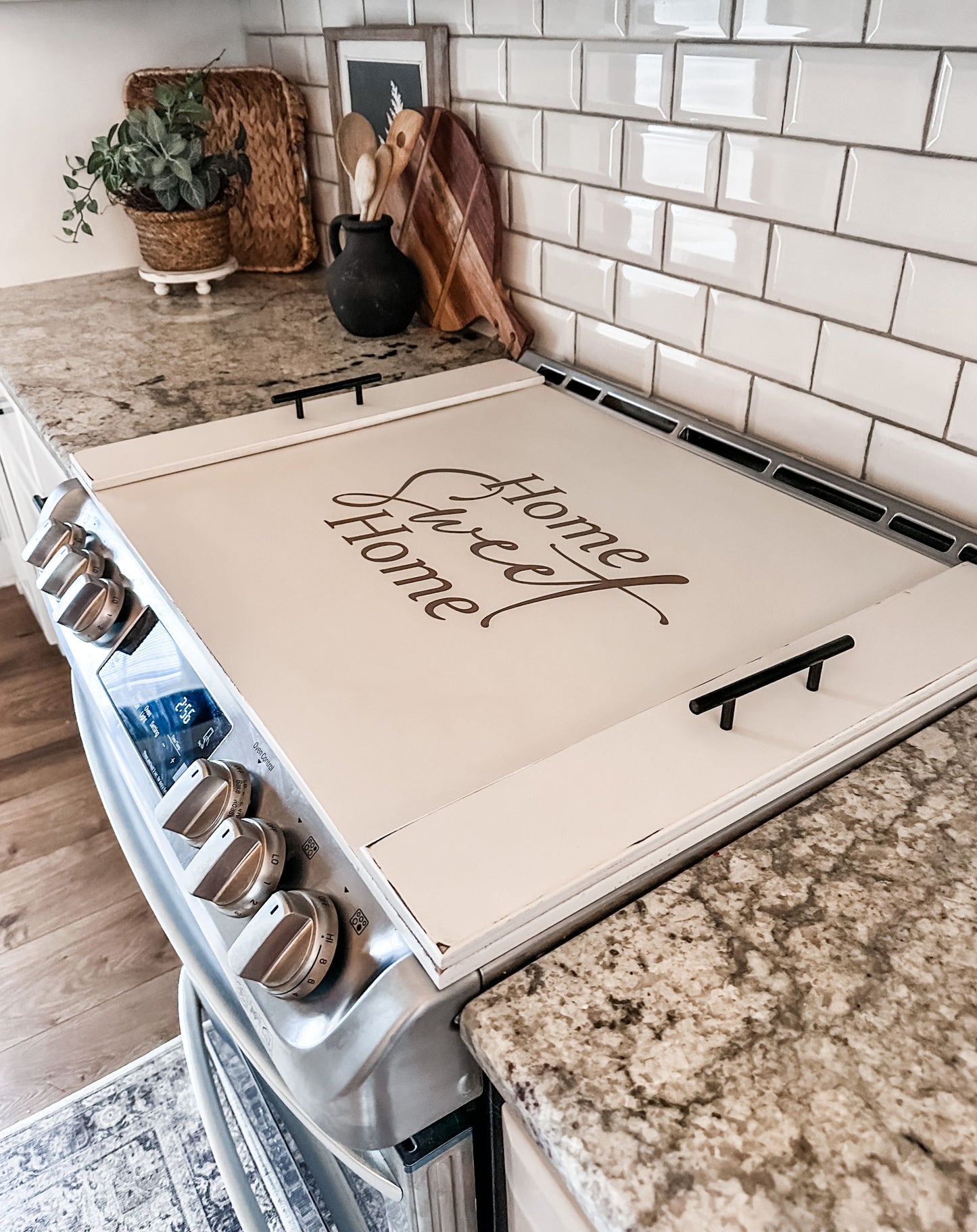 READY TO SHIP Home Sweet Home in Distressed Ivory