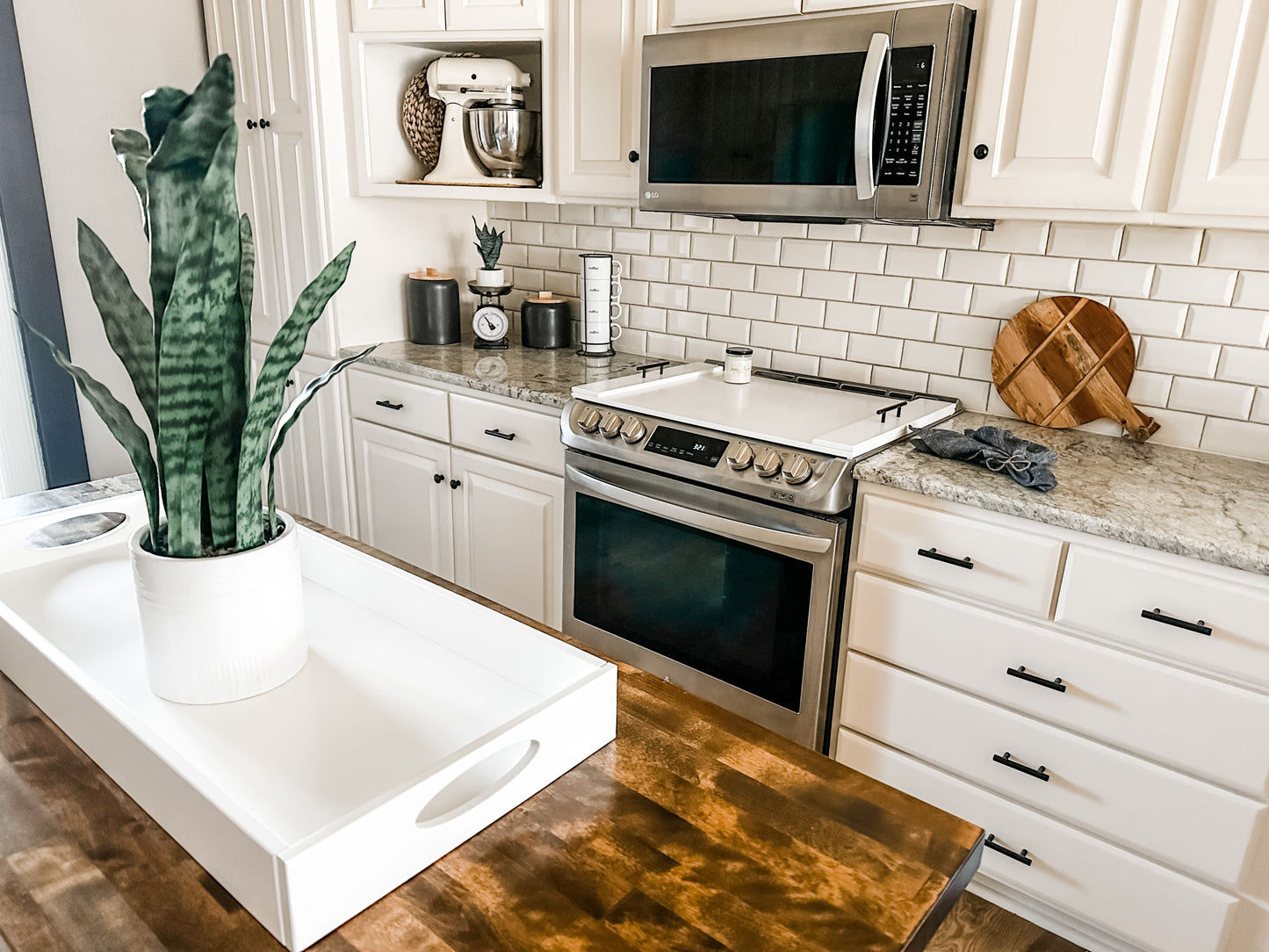 Counter Organizer Tray in White