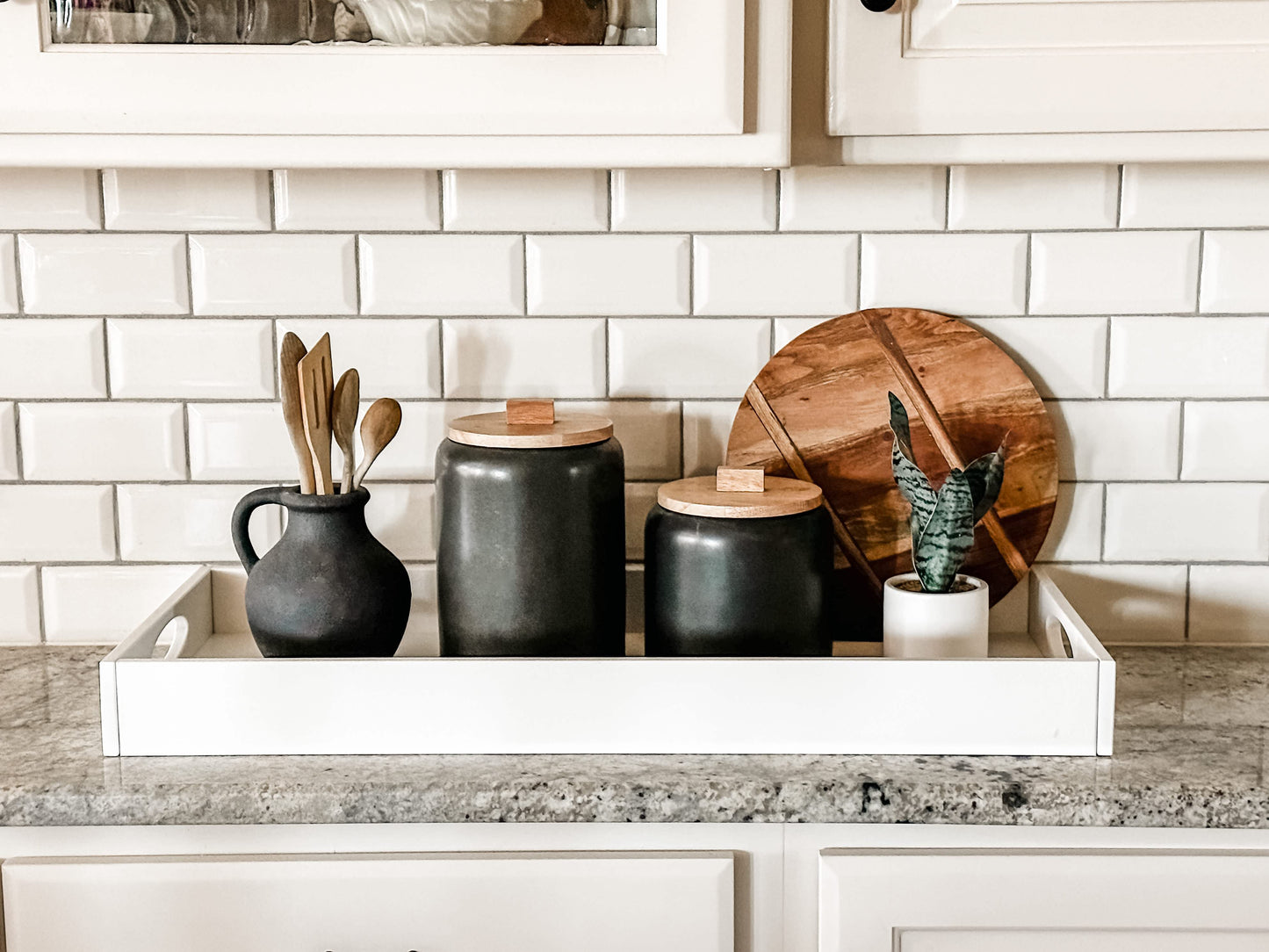 Counter Organizer Tray in White