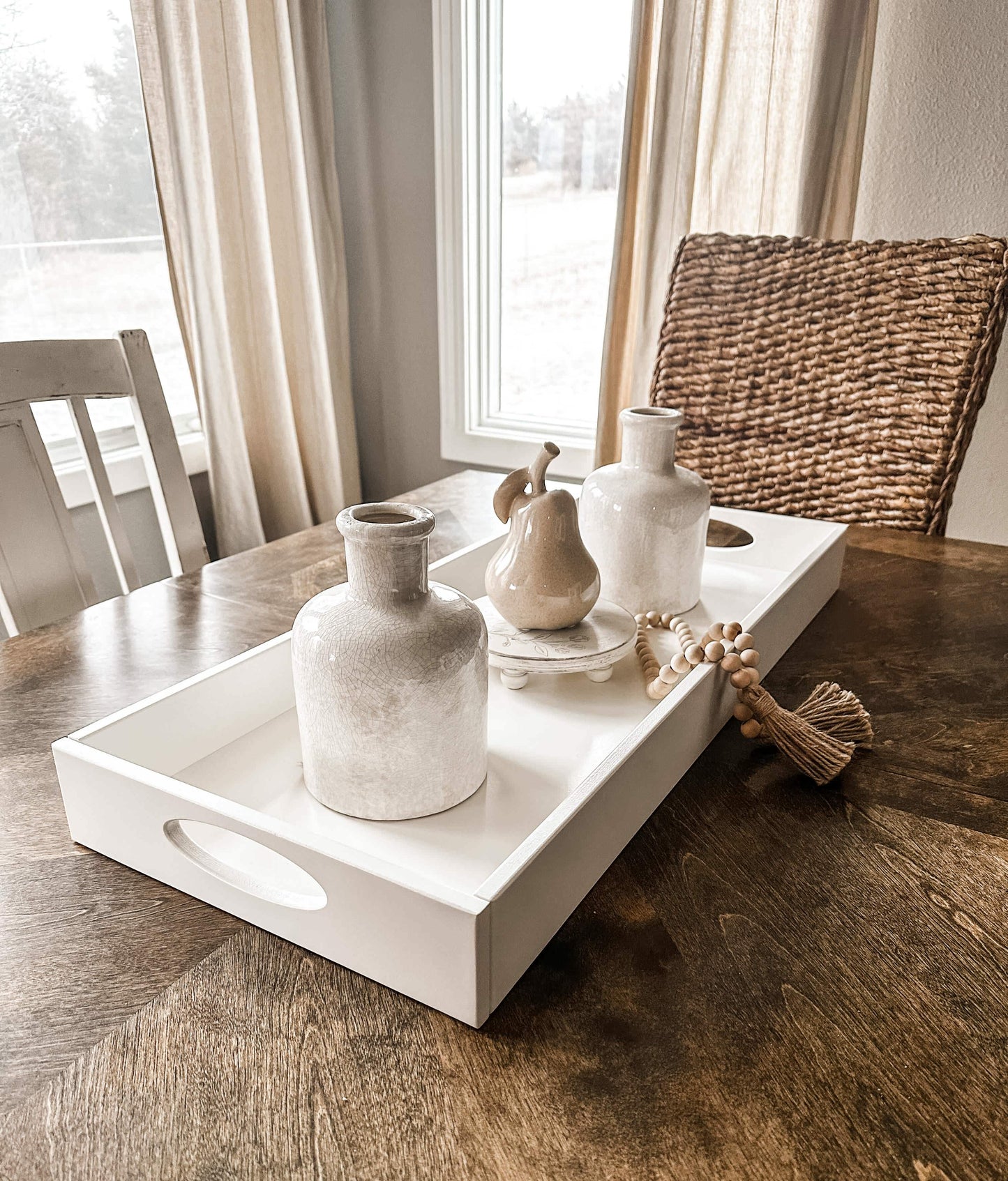 Counter Organizer Tray in White
