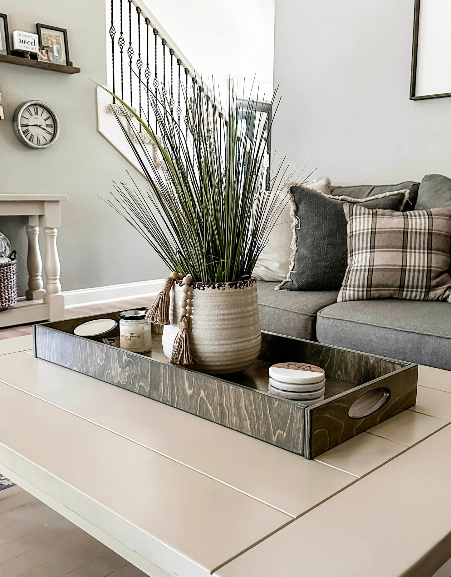 Counter Organizer Tray in Aged Barrel