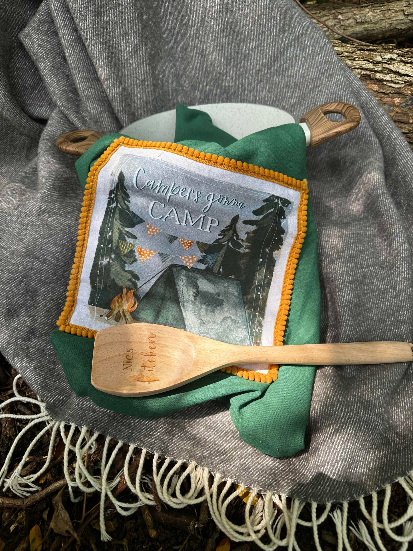 "Campers Gonna Camp" Kitchen Towel