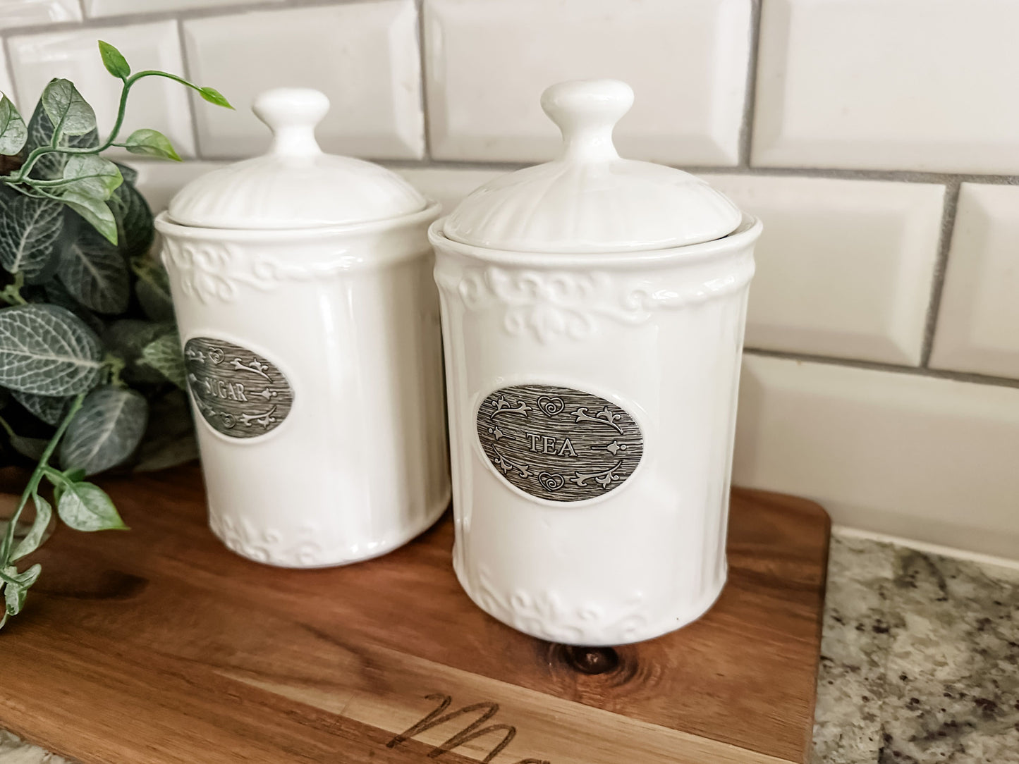 LAST TWO: English Tea or Sugar Canister