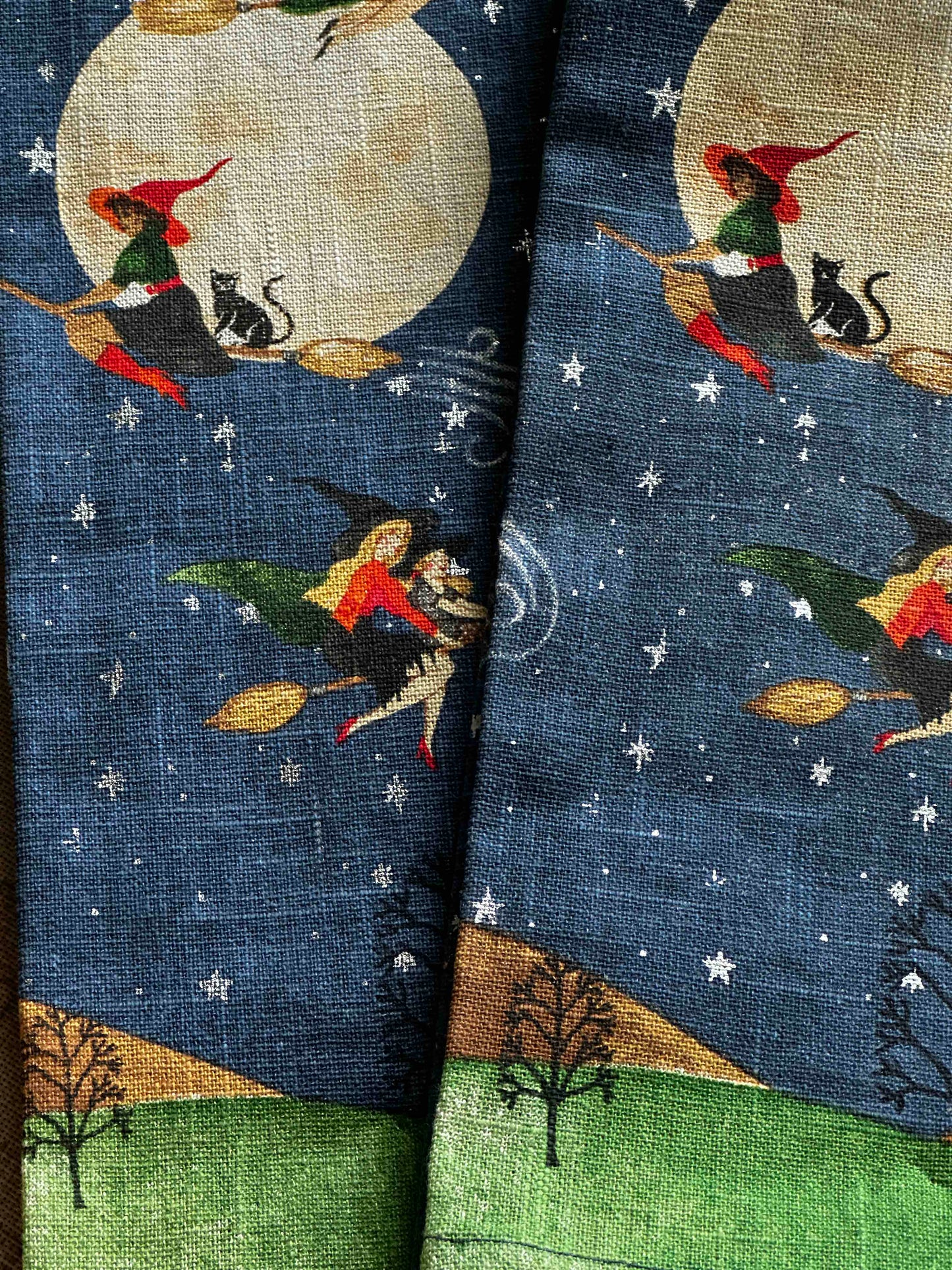 Halloween Theme Witchy Dish Towel Set