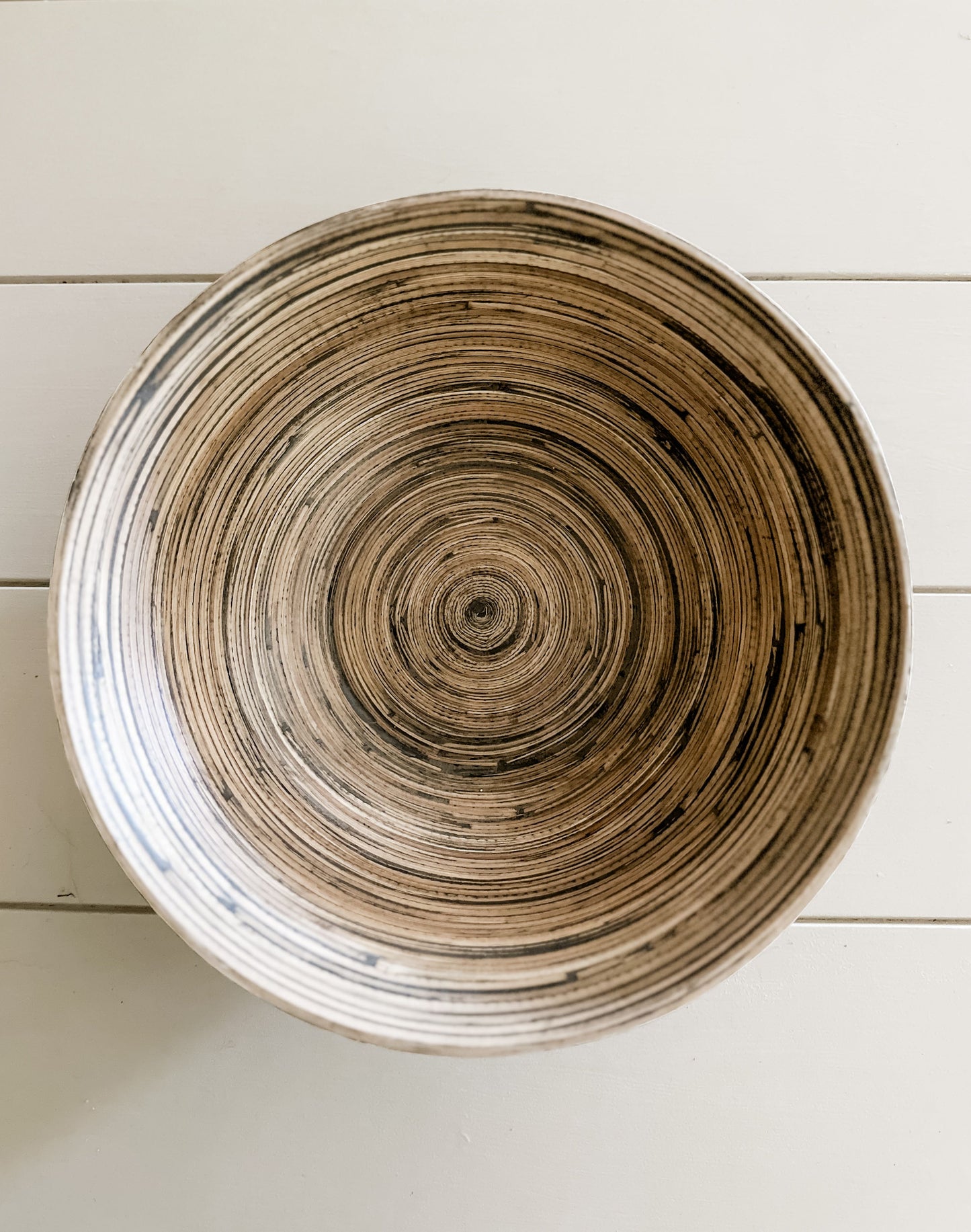 Black Bamboo Serving Bowl