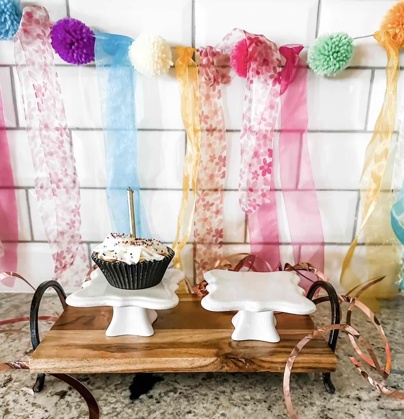 Cupcake Pedestal Plate