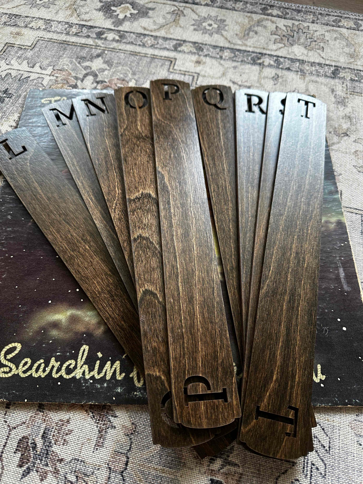 A-Z Vinyl Album Dividers, Dark Brown