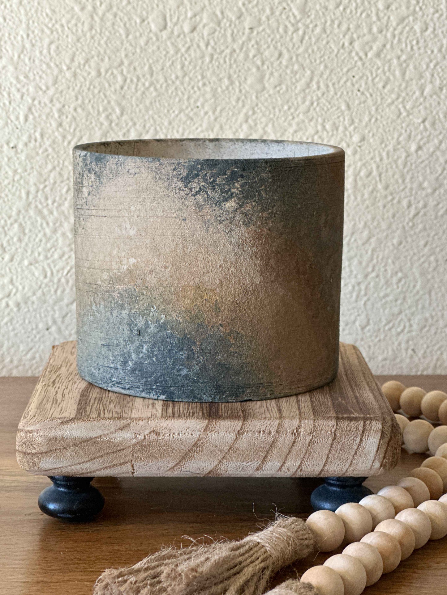 Textured Short Vase