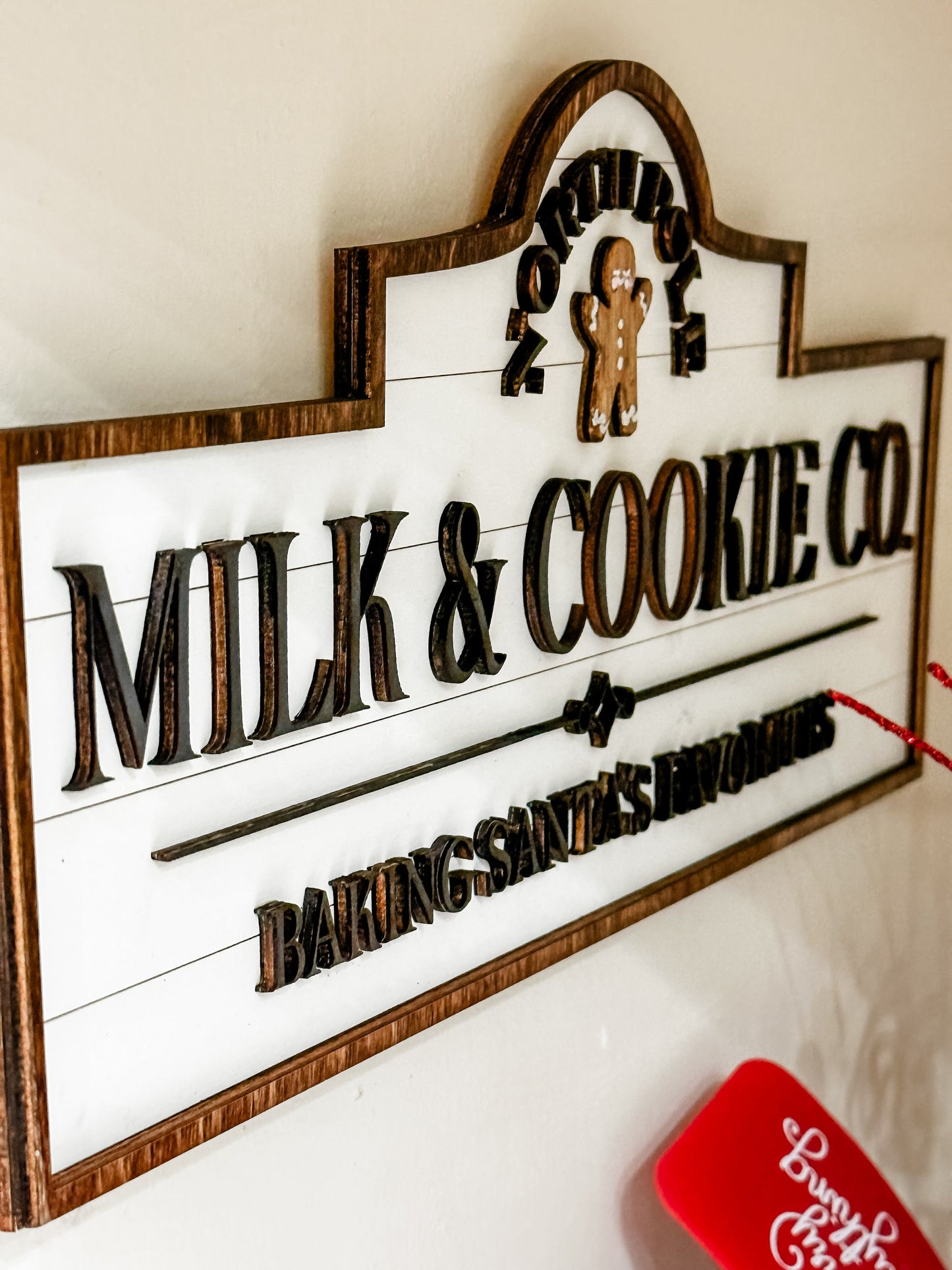 Christmas Milk & Cookies Handmade Sign