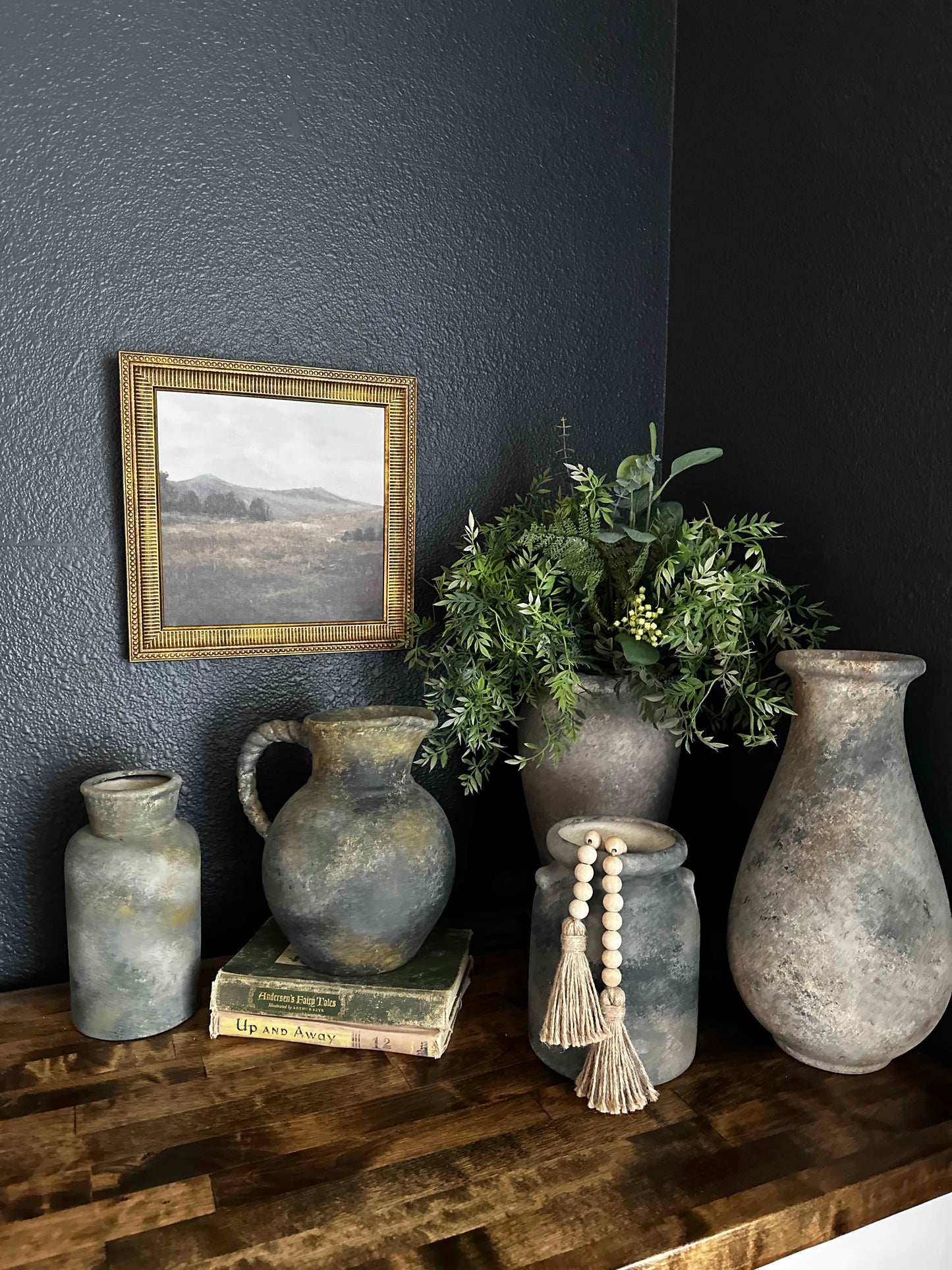 Textured Gray Tone Vase
