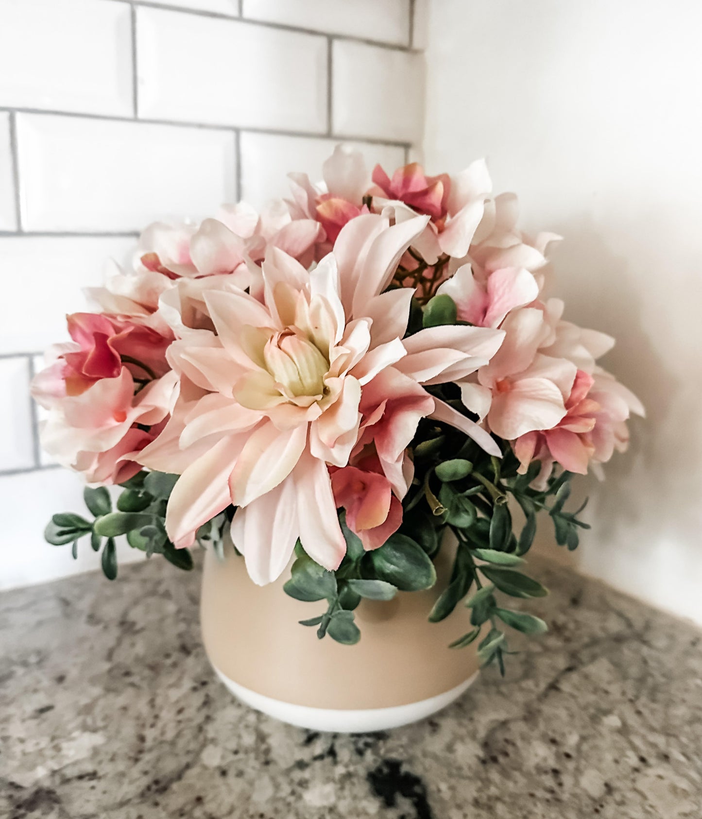 Spring flowers in a vase