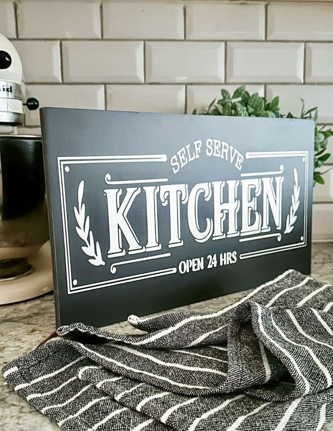 Self Serve Kitchen sign