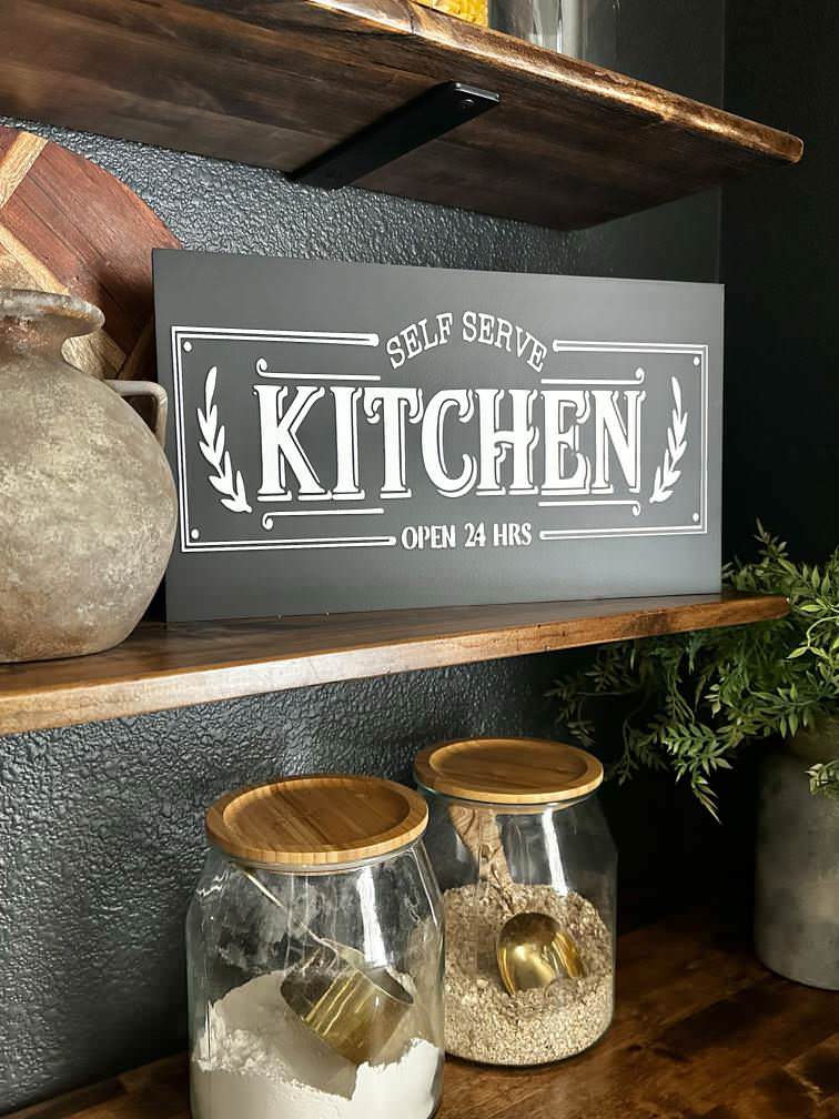 Self Serve Kitchen sign