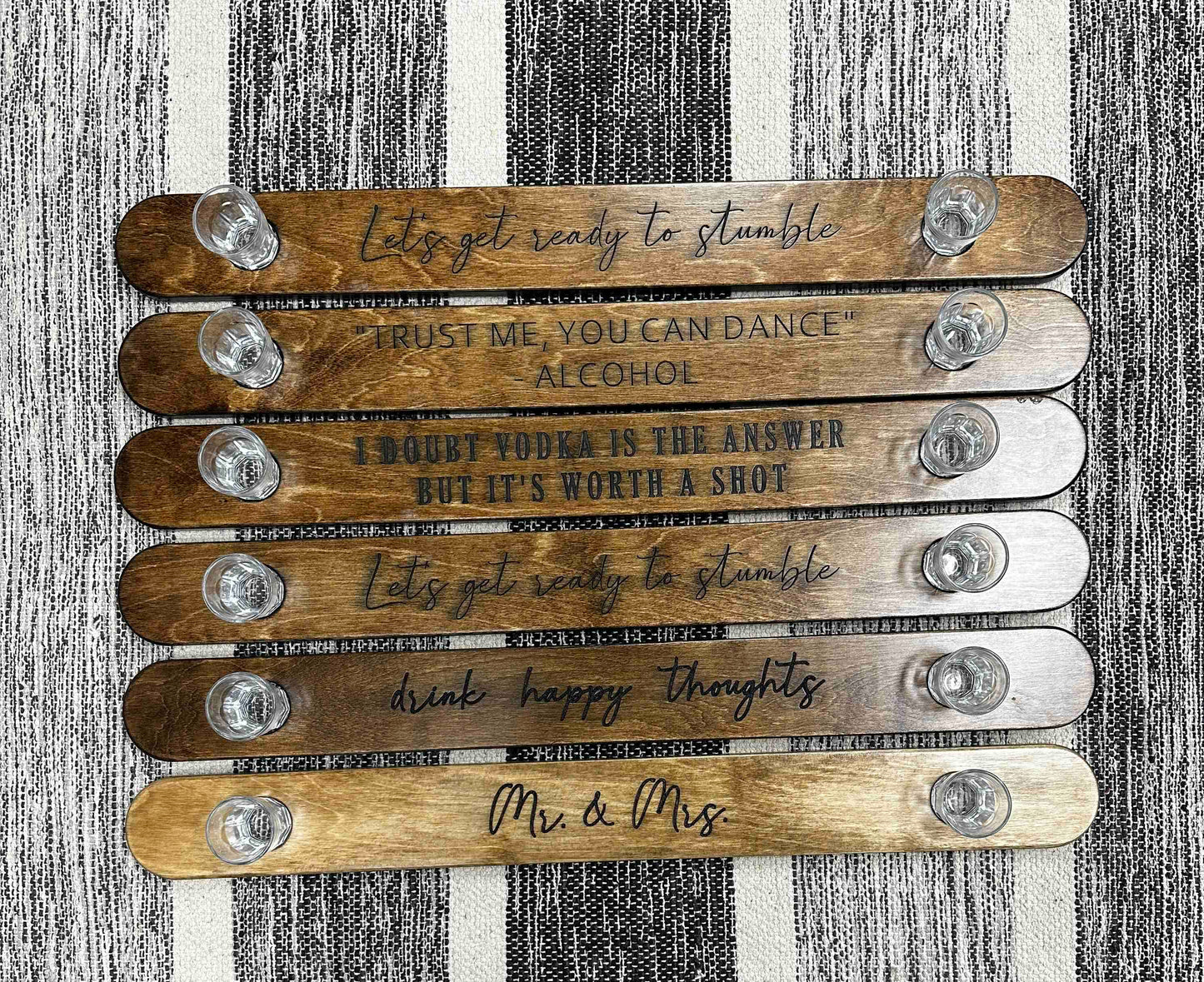 "Let's Get Ready To Stumble" 2 Person Shot-Ski