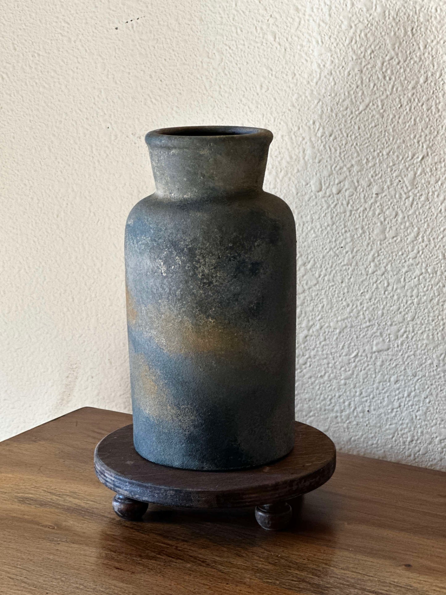 Textured Gray Tone Vase