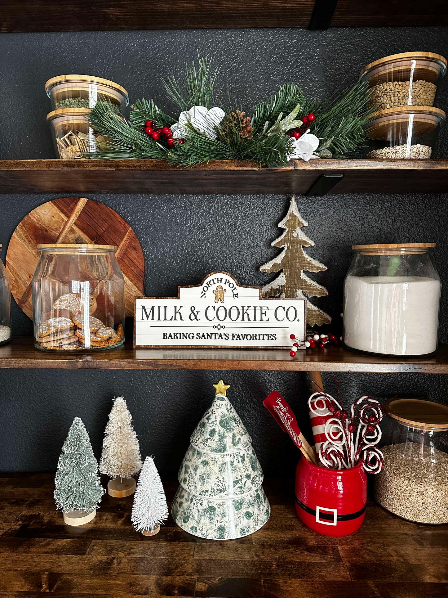 Christmas Milk & Cookies Handmade Sign