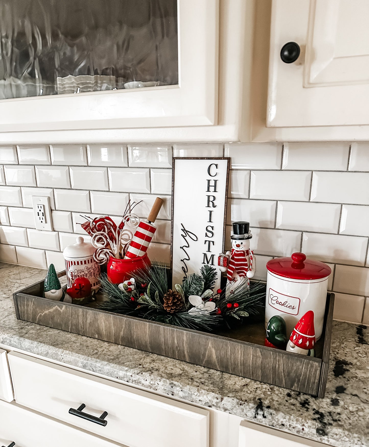 Handmade Minimalist Merry Christmas Sign