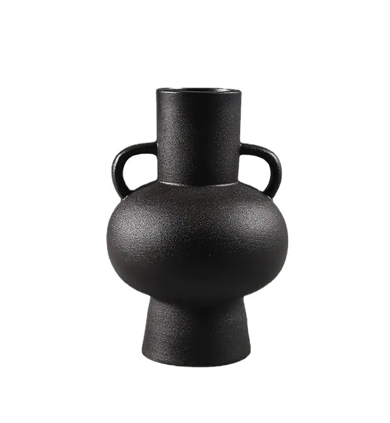 White or Black Ceramic Vases
