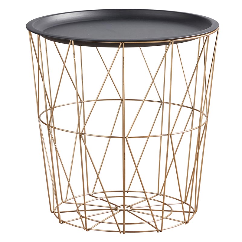 Gold Wire Nesting Table - Set of 3
