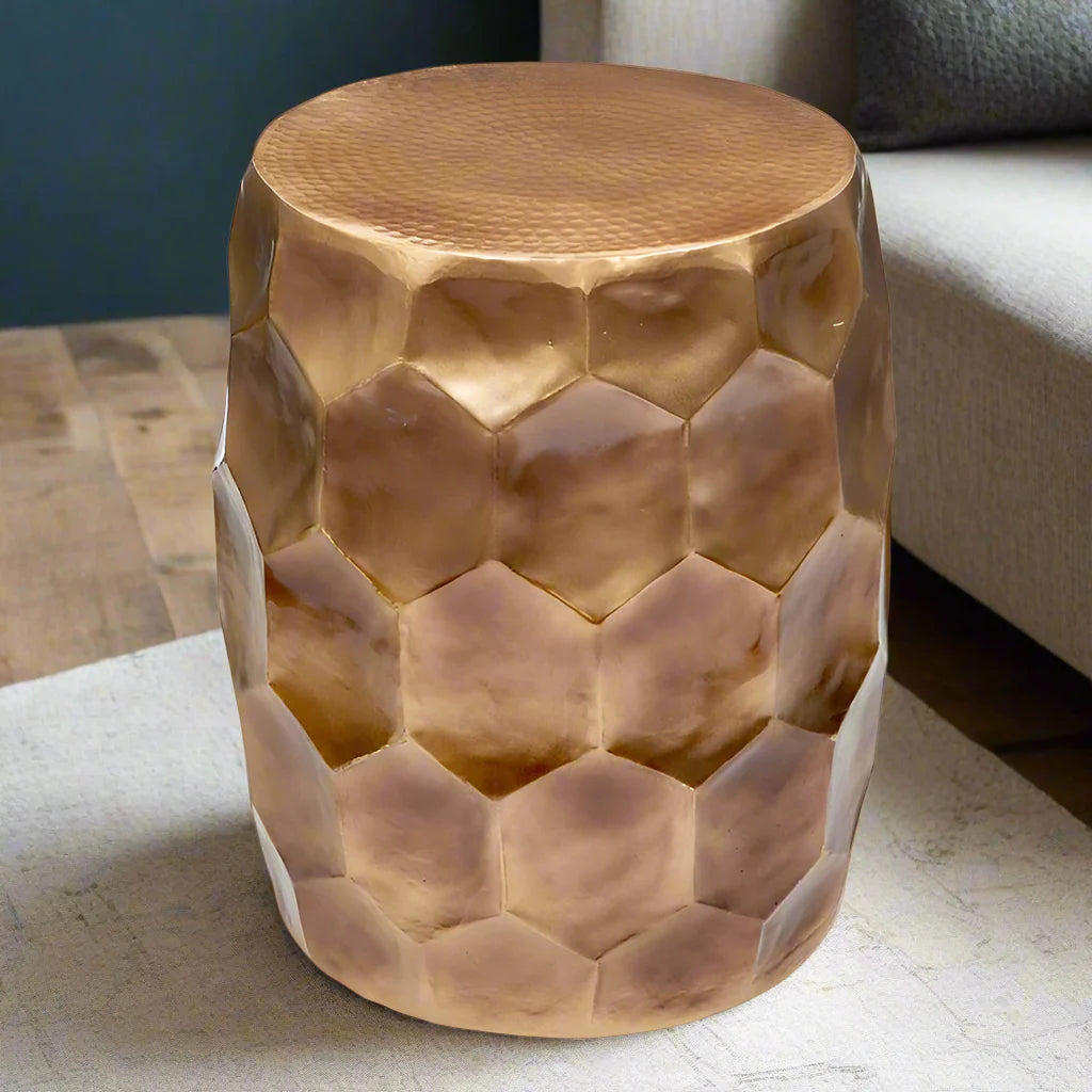 Hammered Bronze Stool