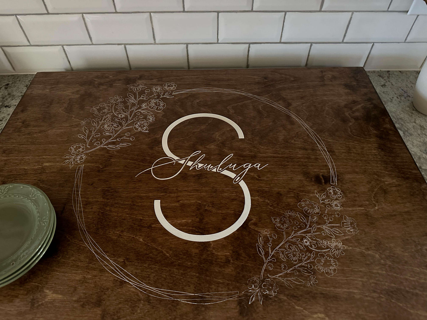 Engraved RV Stove Cover for Small Stovetops