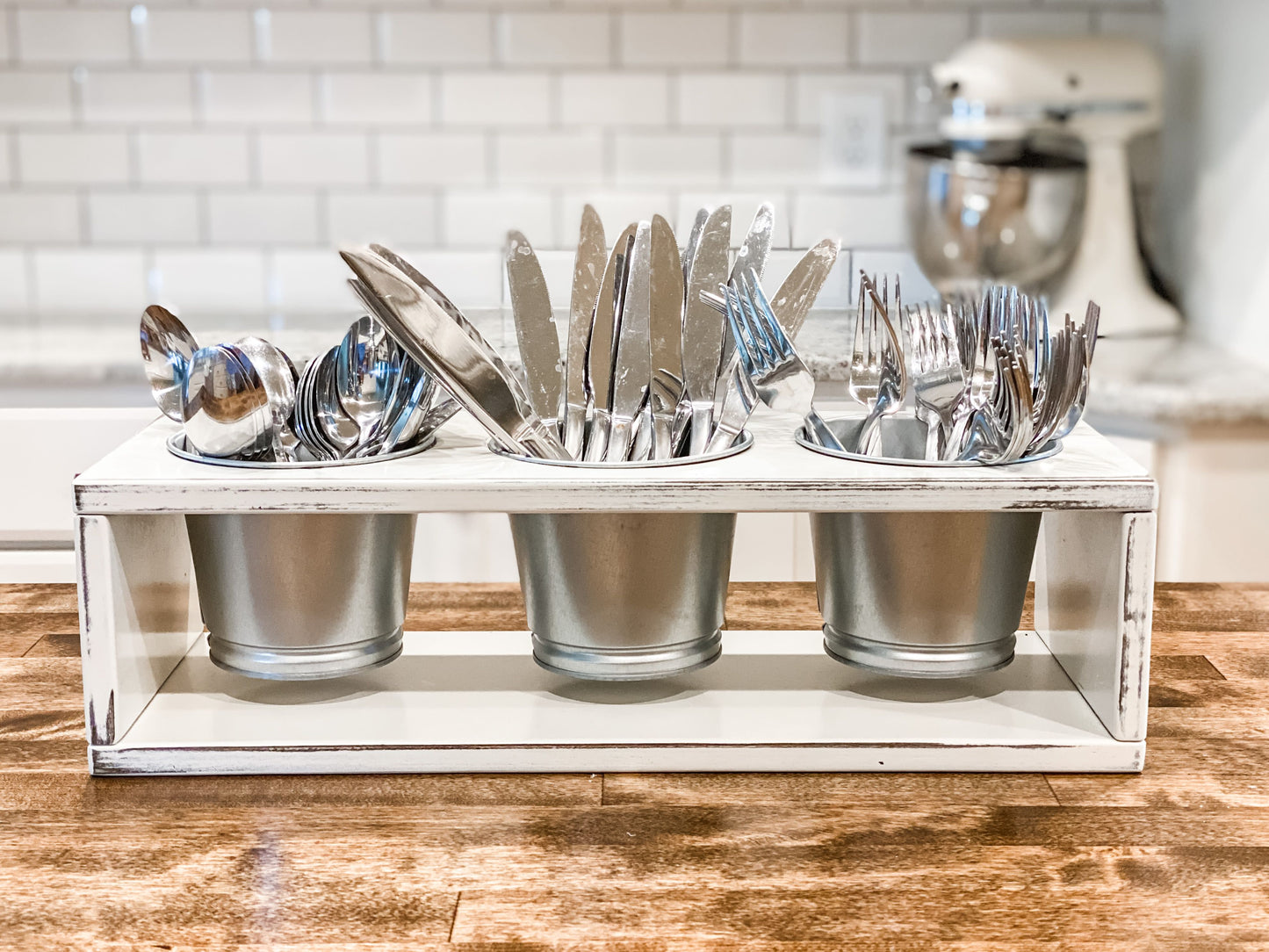 Farmhouse Style Utensil Stand Centerpiece