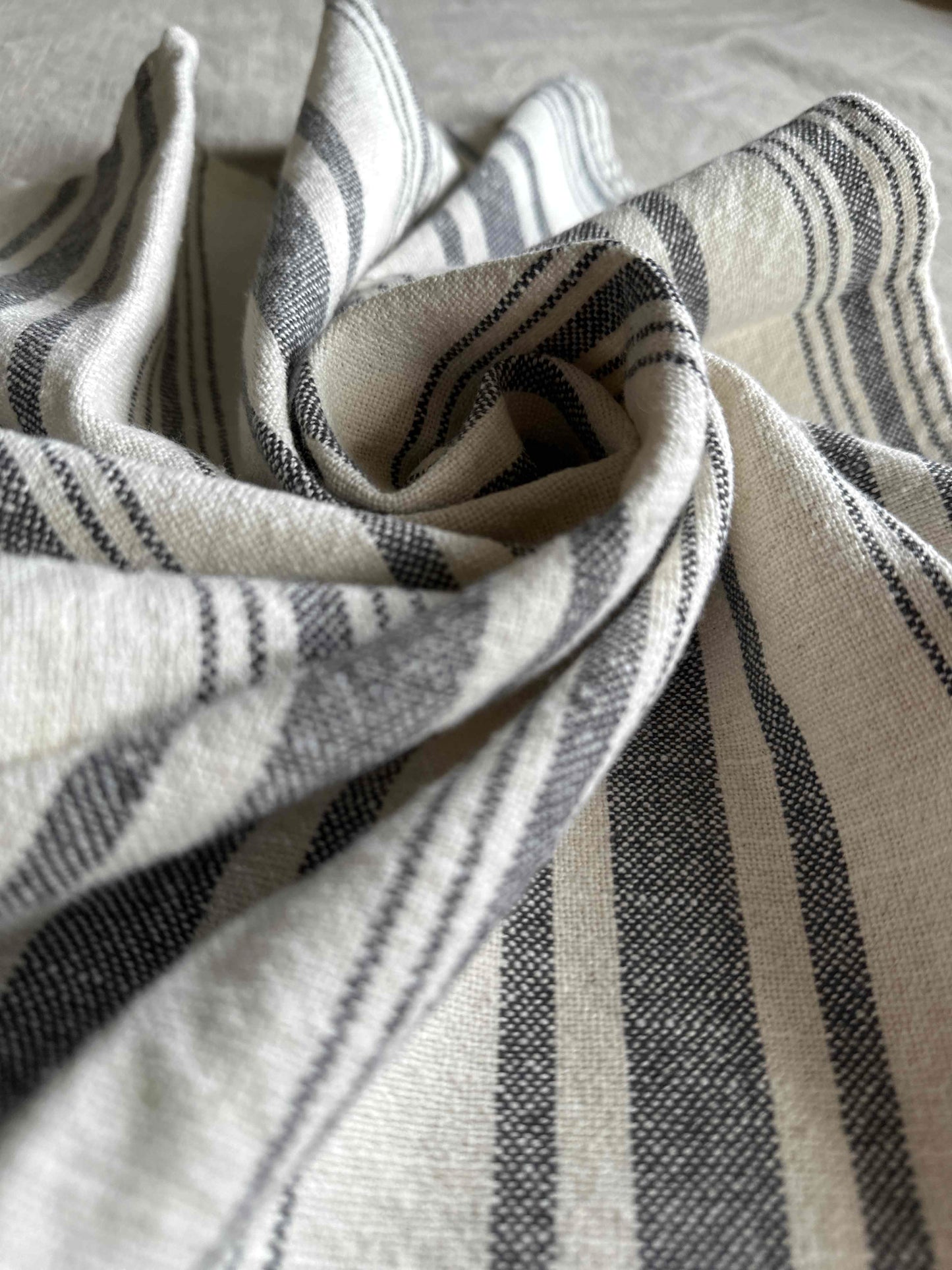 Kitchen Towel Set, Ivory + Gray