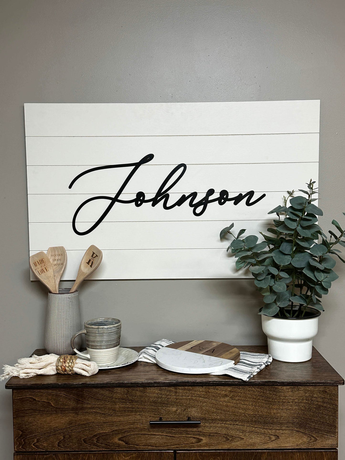 Personalized Family Name Wall Sign