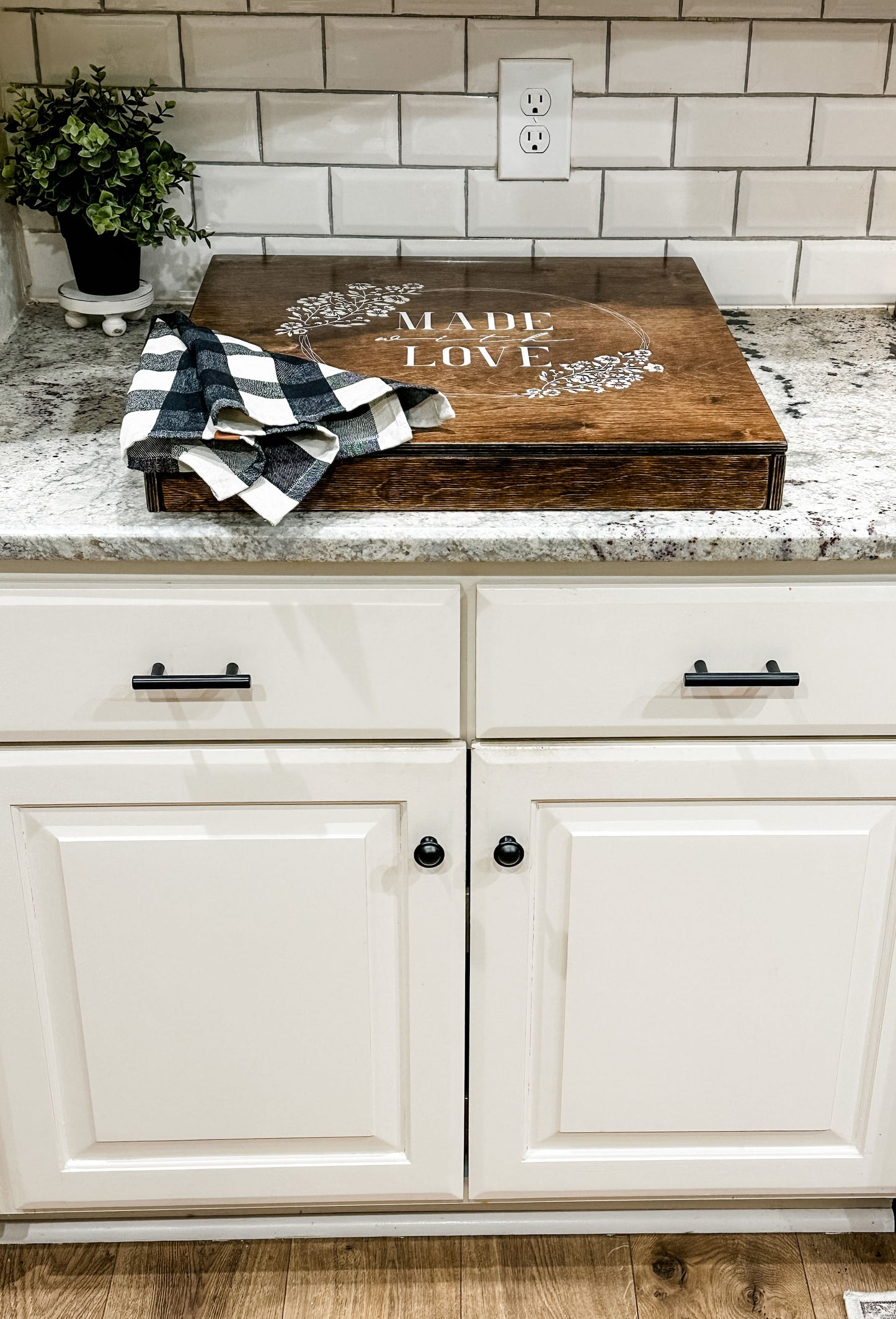 Engraved RV Stove Cover for Small Stovetops