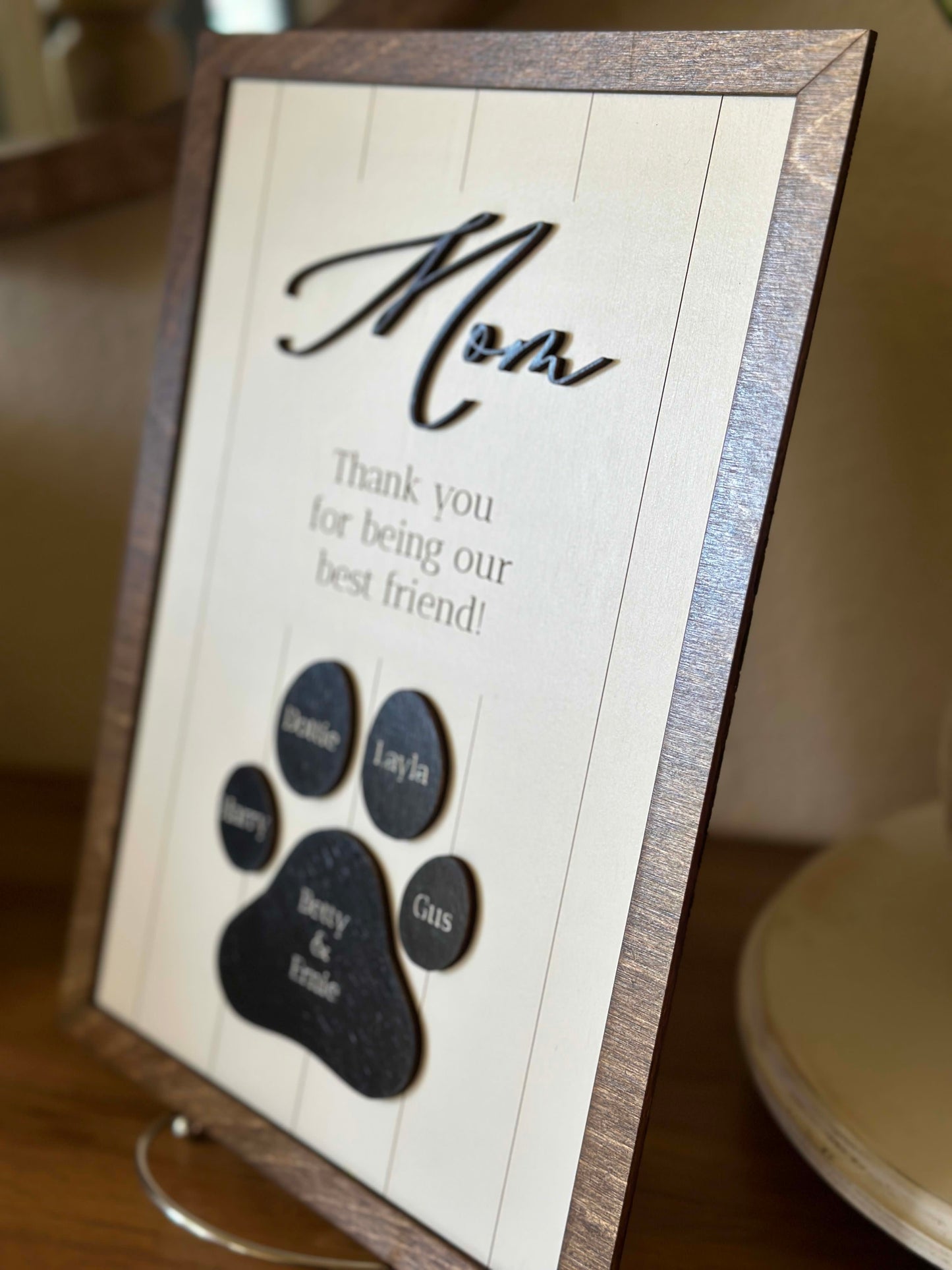Personalized Dog Mom Sign