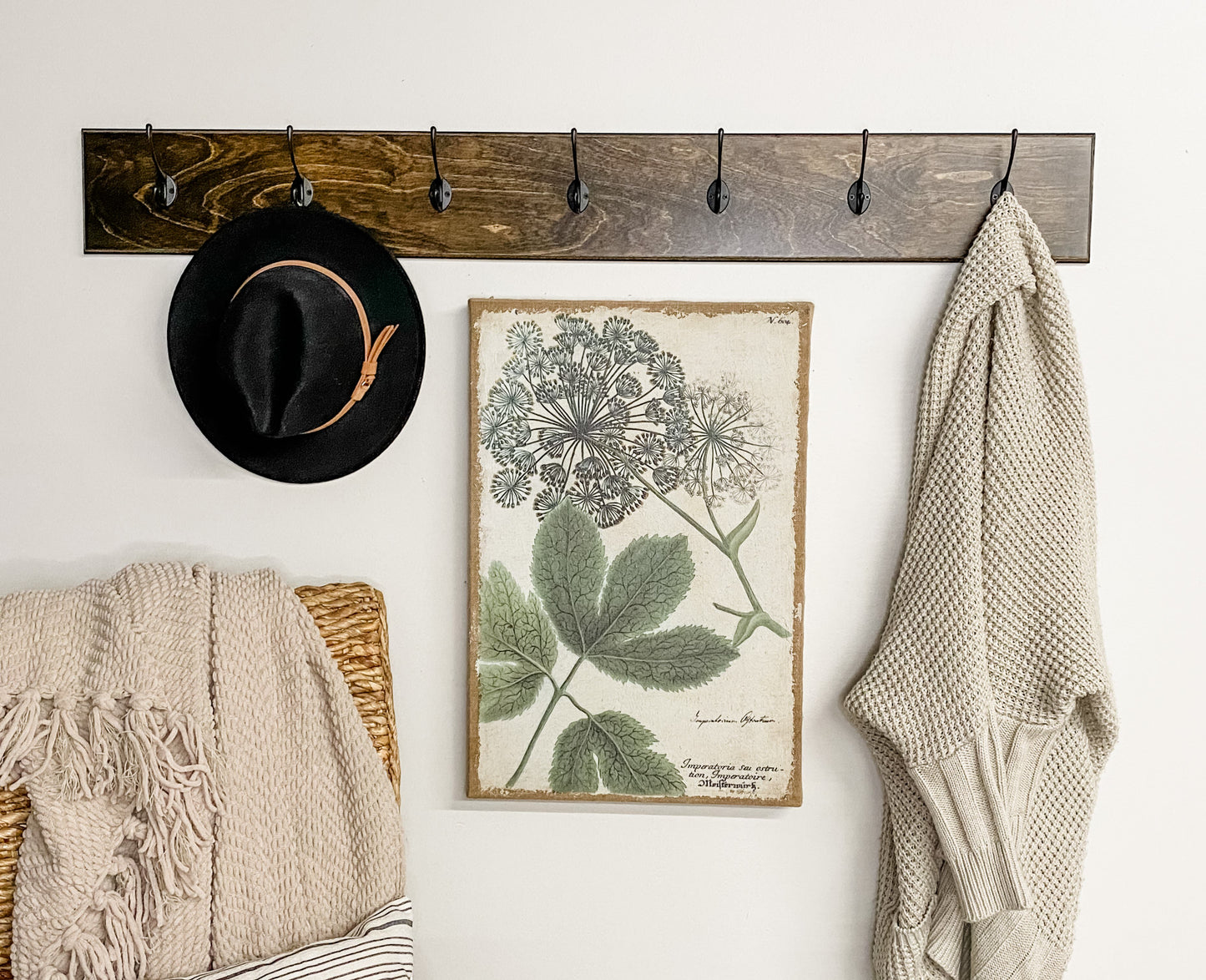 Coat Rack in Dark Brown