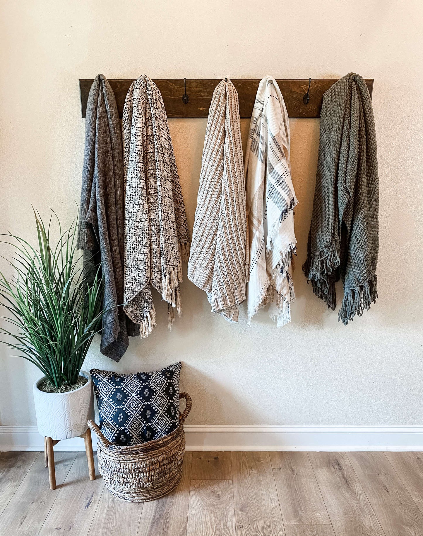 Coat Rack in Dark Brown