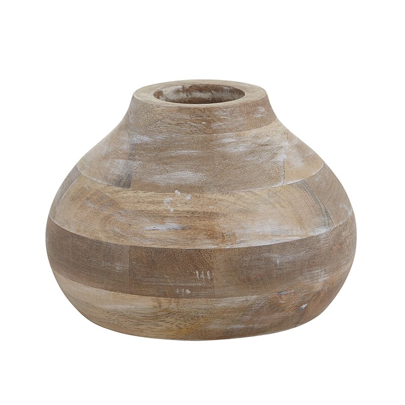 Small Wood Vase