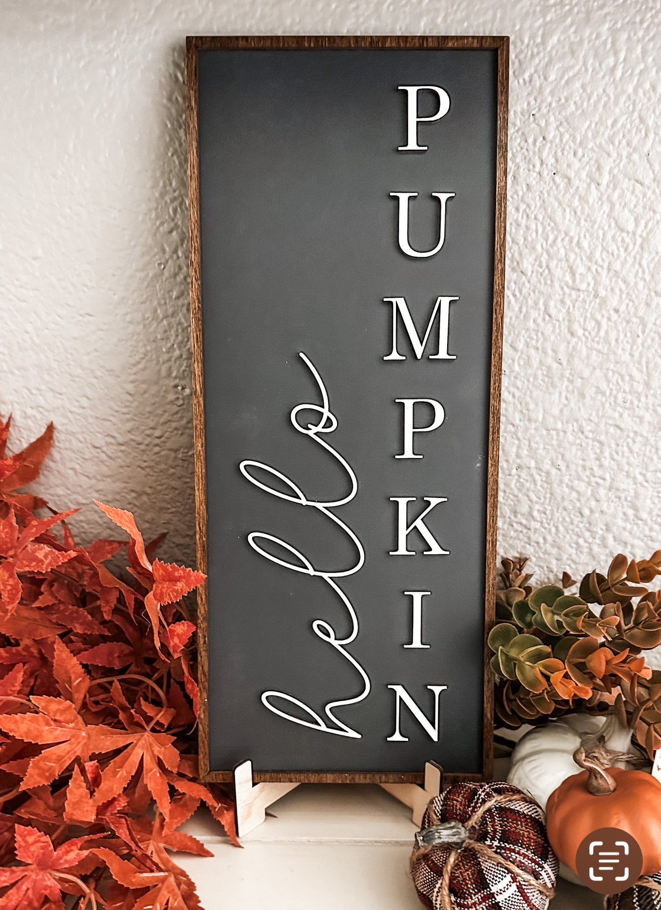 "Hello Pumpkin" Wall Sign